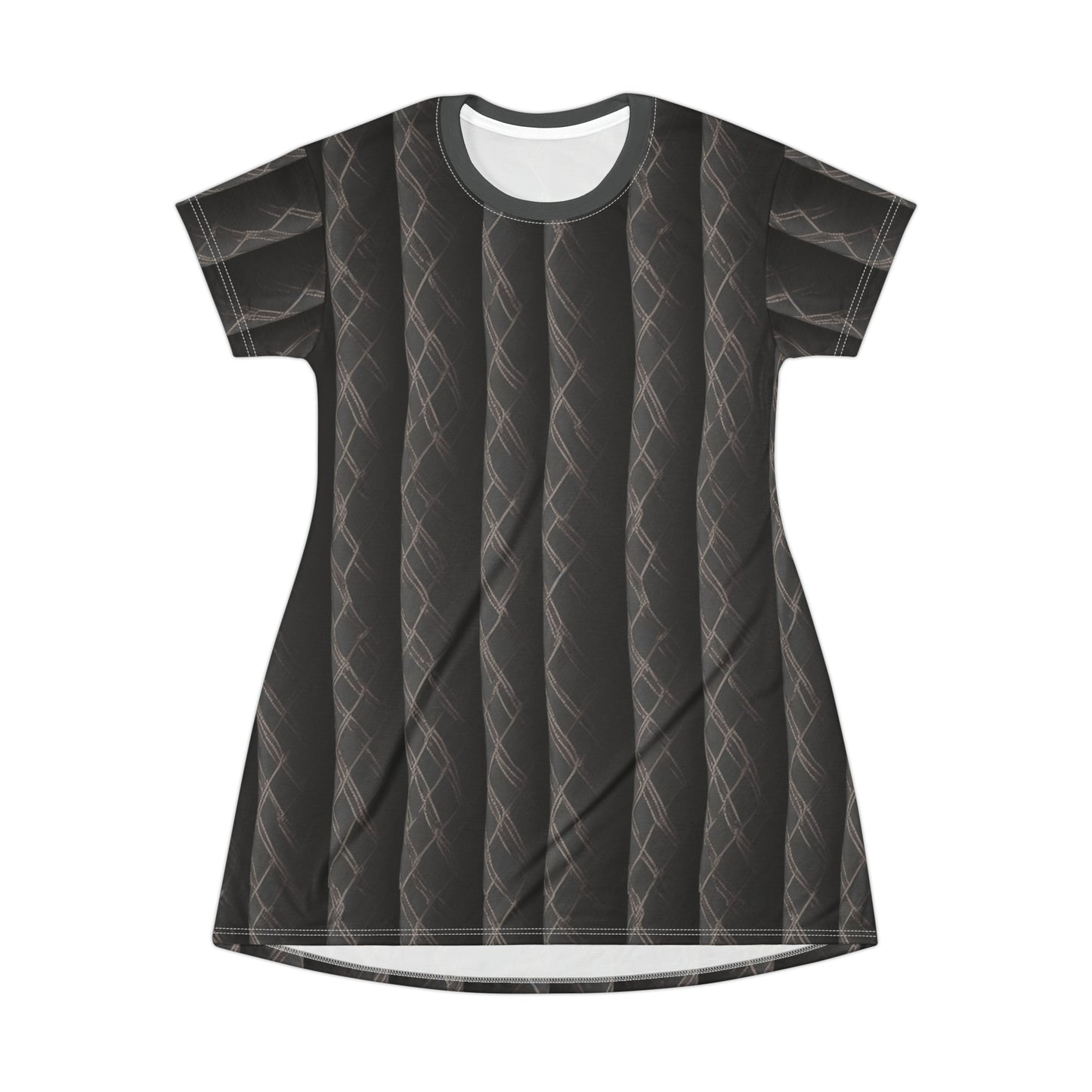 Brown Pattern -- T-Shirt Dress (AOP)