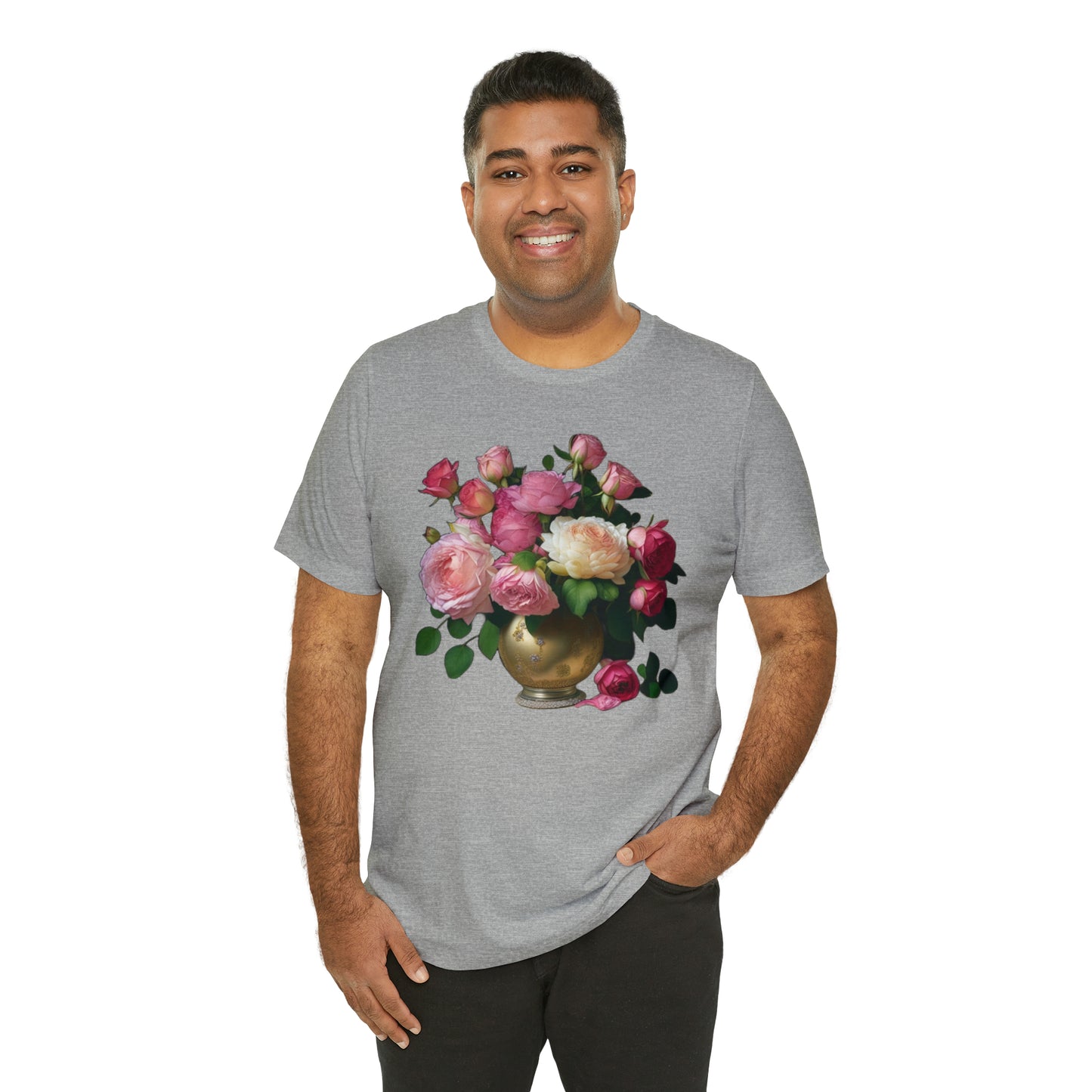 American Beauty Roses -- Unisex Jersey Short Sleeve Tee