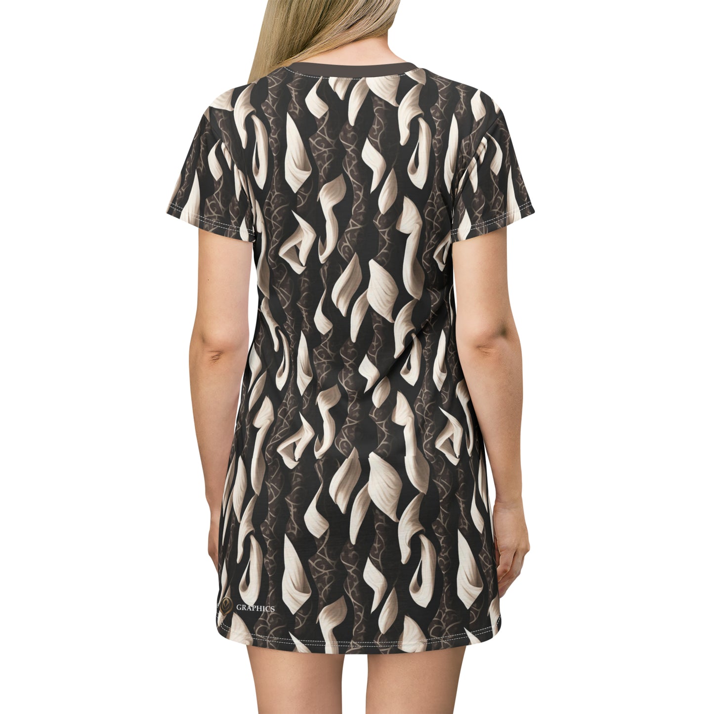 Chocolate Marshmello -- T-Shirt Dress (AOP)