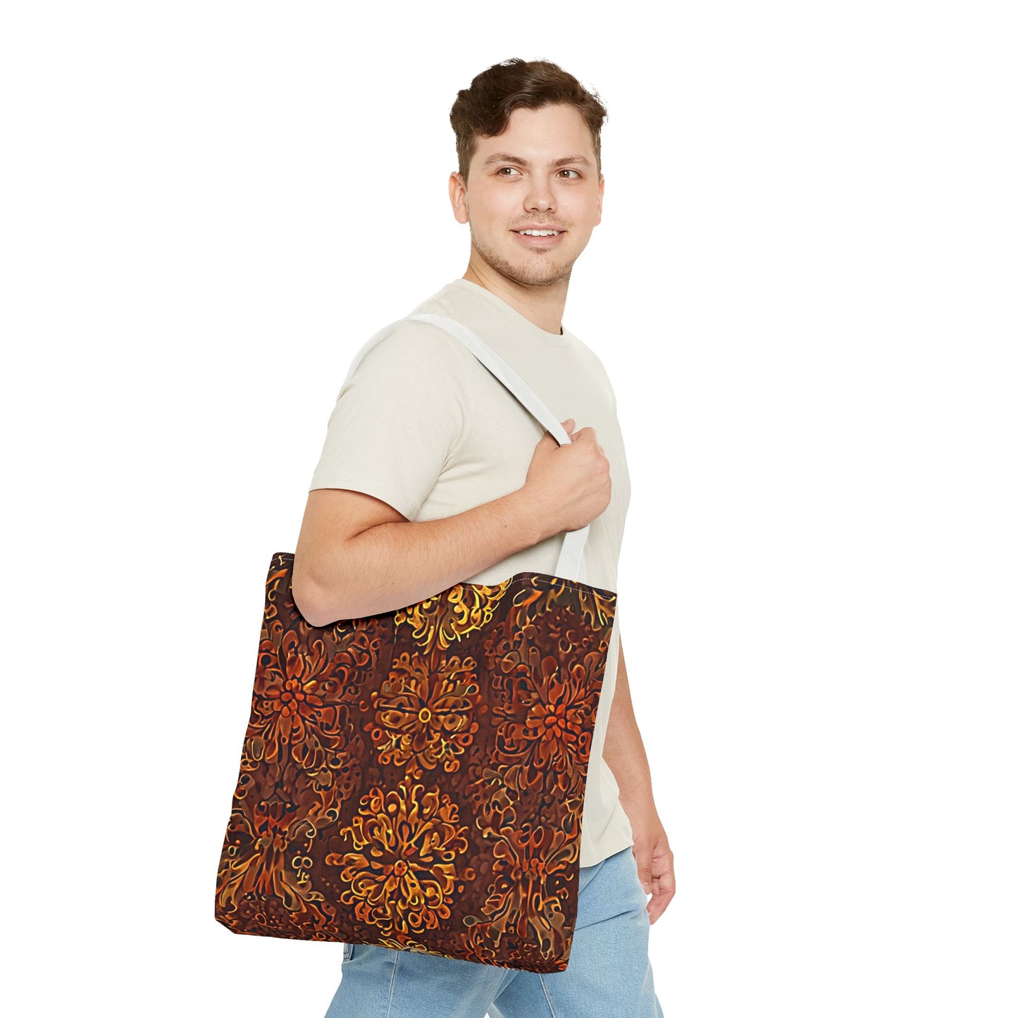 Château - Boho Floral Pattern Tote Bag - Stylish & Functional for Everyday Use