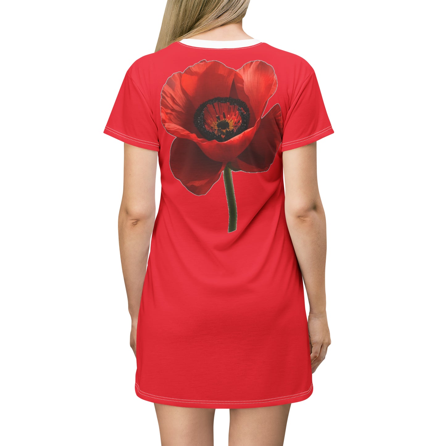 Poppy Princess -- T-Shirt Dress (AOP)