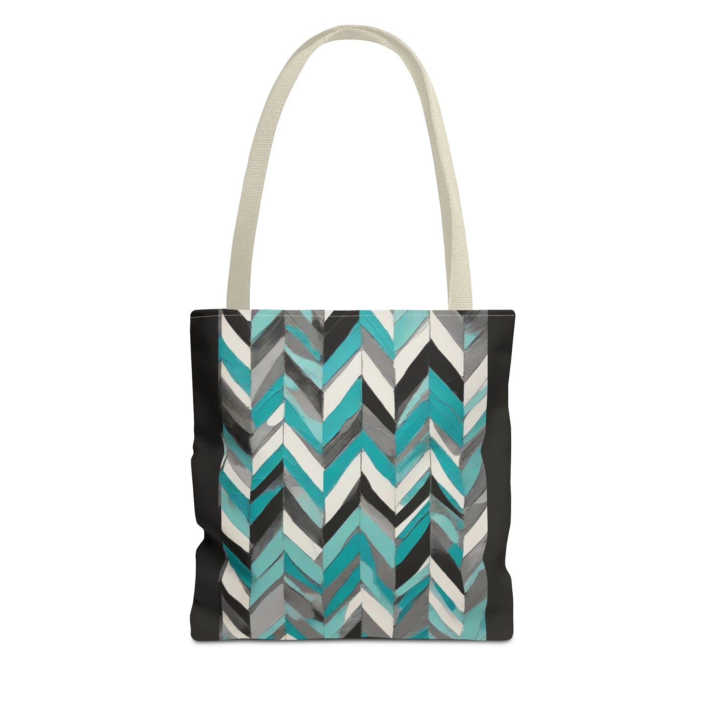 Chevron & Block Tote Bag (AOP)