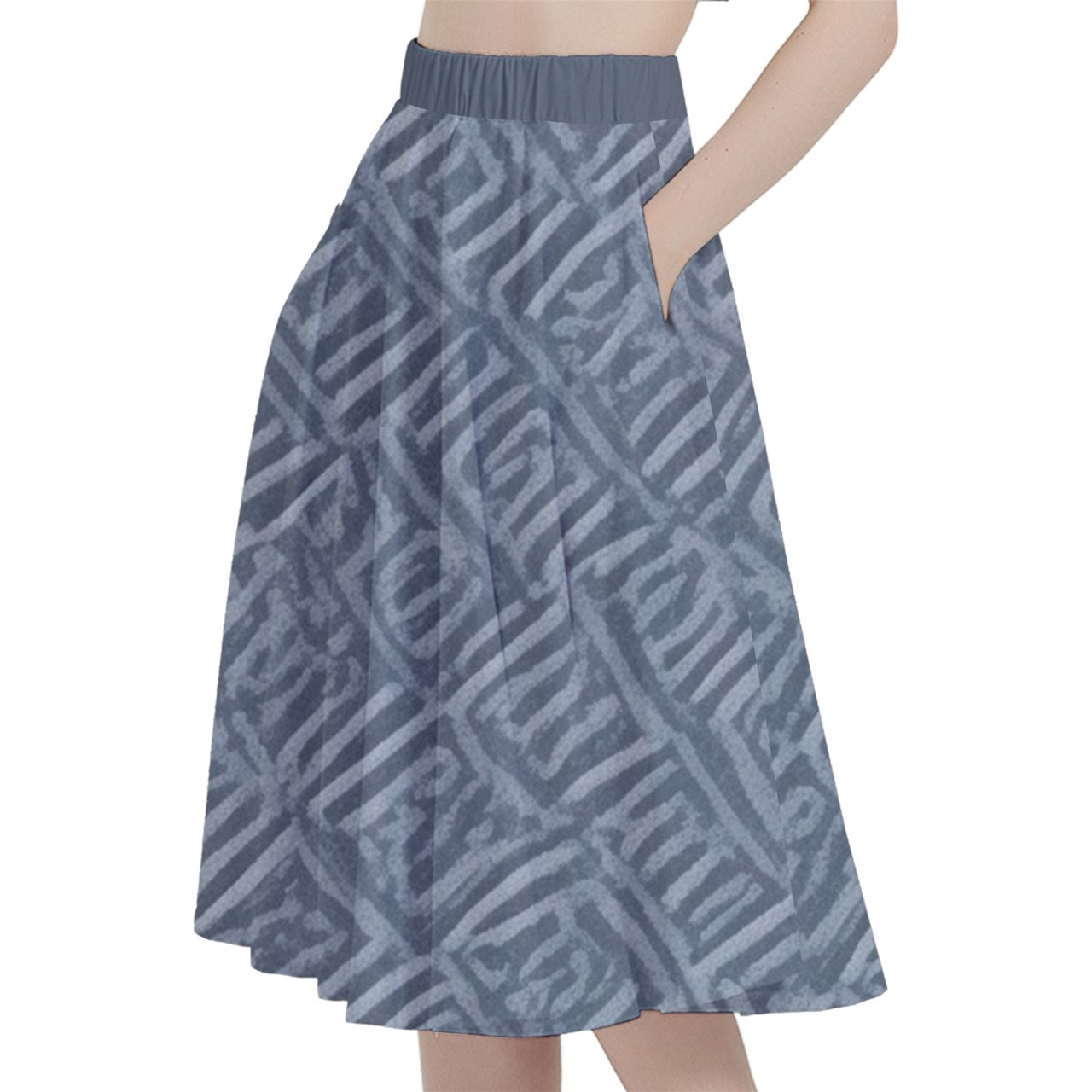 Fabric 505 A-Line Midi Skirt With Pocket