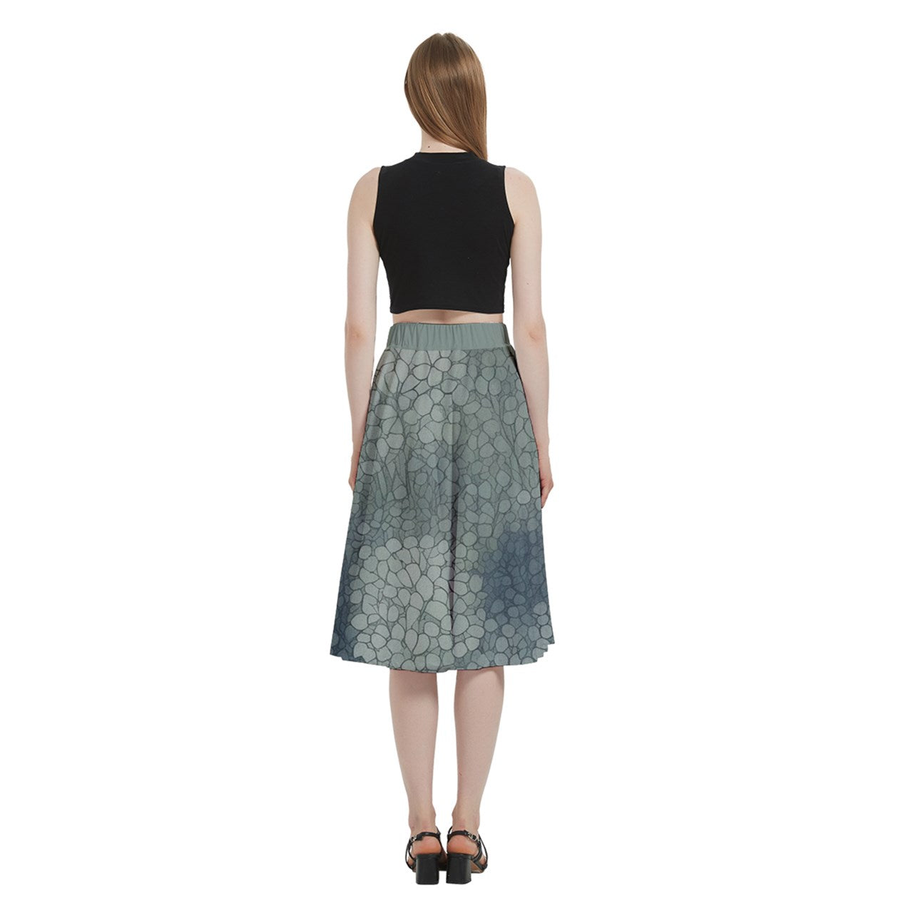 Fabric 509 A-Line Midi Skirt With Pocket