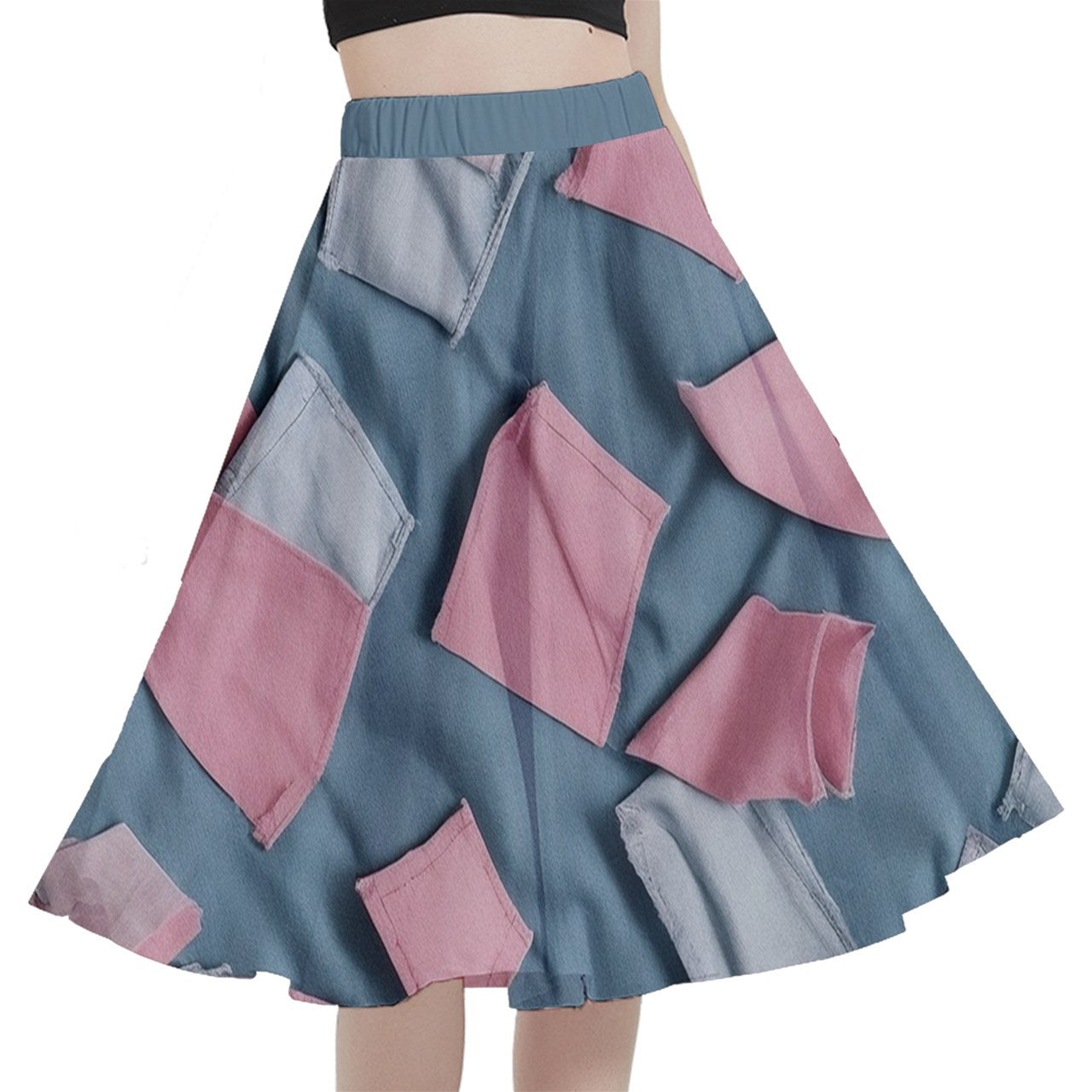 Fabric 514 A-Line Midi Skirt With Pocket