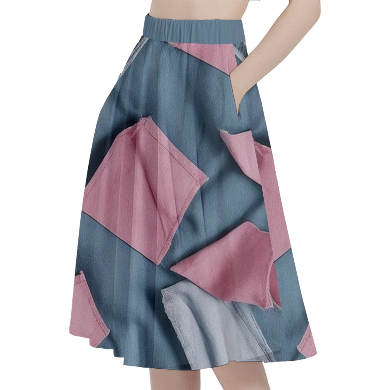 Fabric 514 A-Line Midi Skirt With Pocket