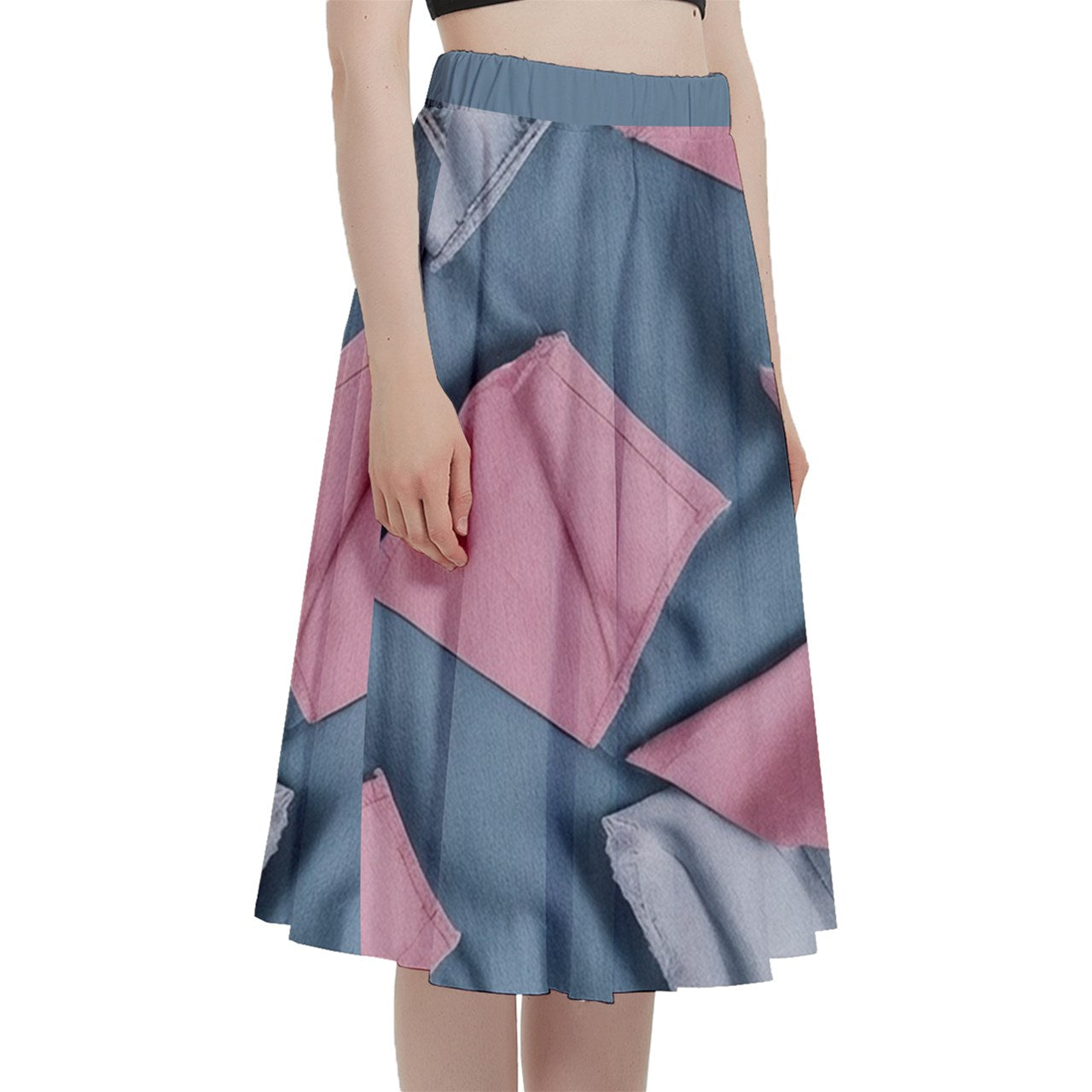 Fabric 514 A-Line Midi Skirt With Pocket