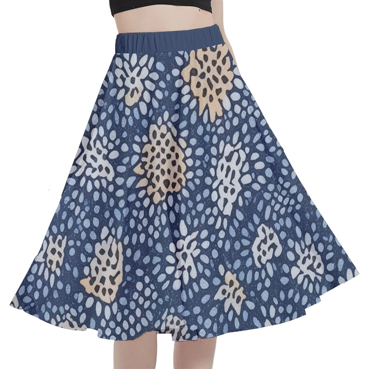 Fabric 515 A-Line Midi Skirt With Pocket