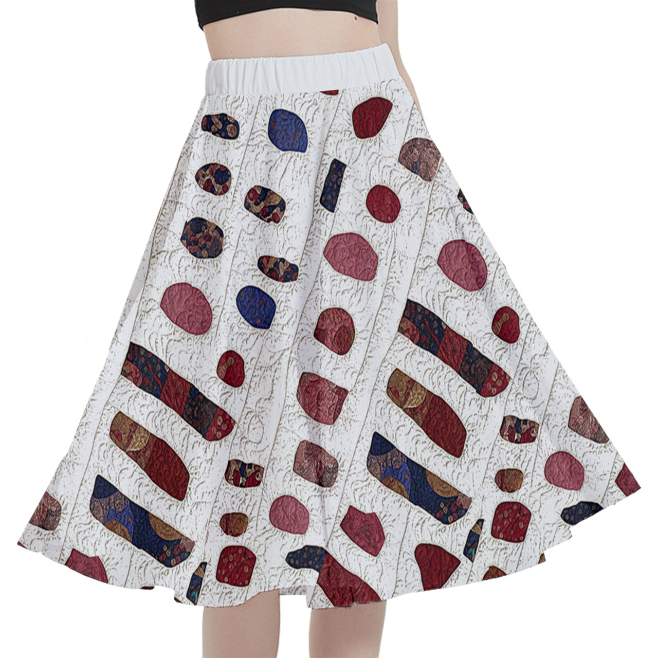 Fabric 524 A-Line Midi Skirt with Pocket