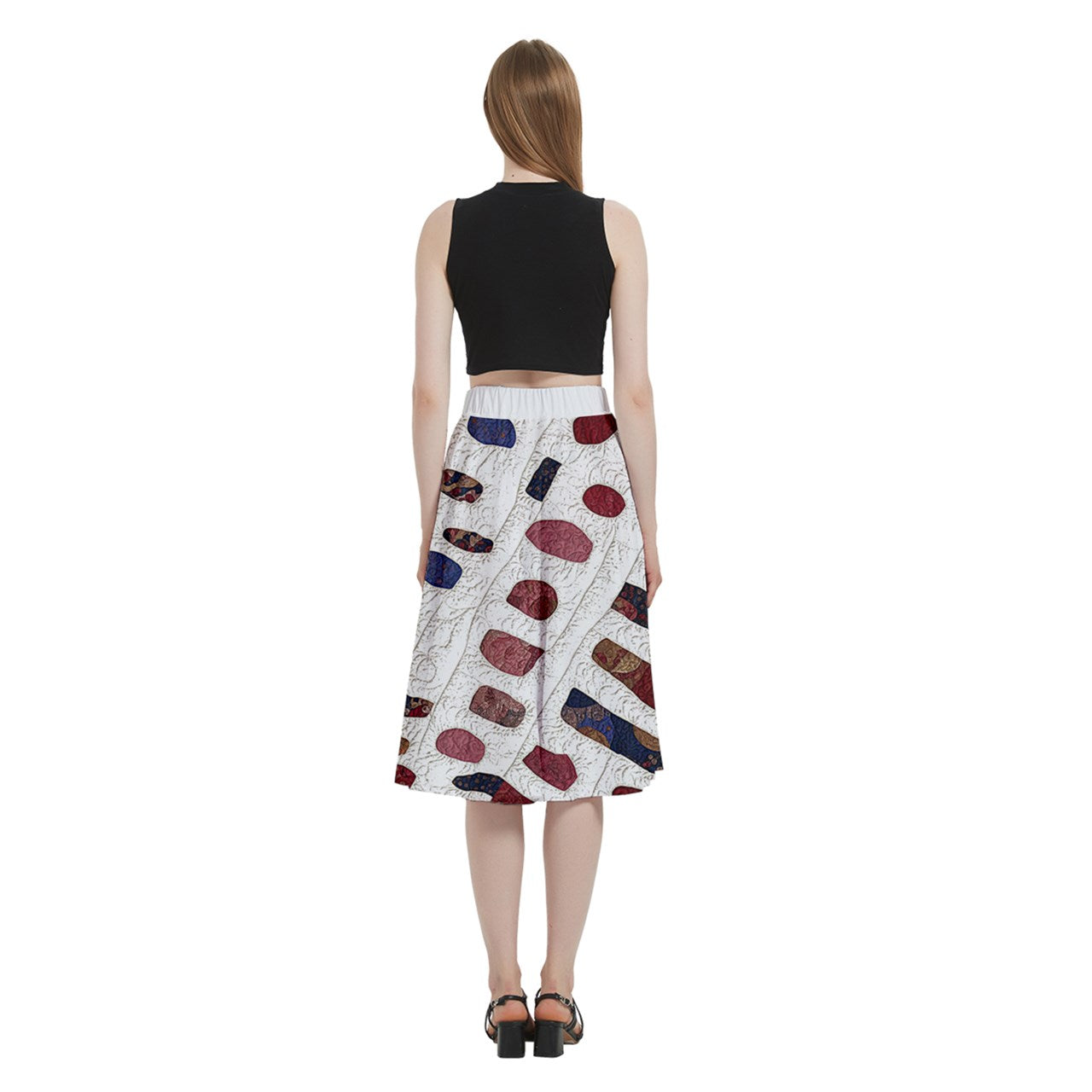Fabric 524 A-Line Midi Skirt with Pocket