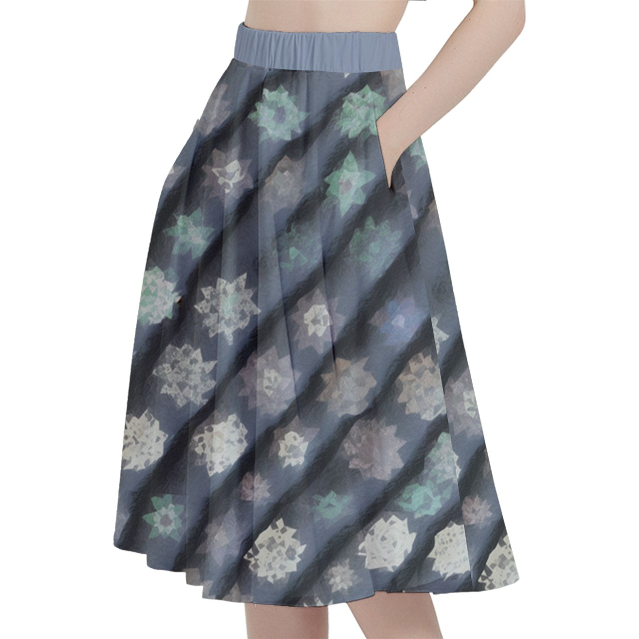 Fabric 525 A-Line Midi Skirt with Pocket