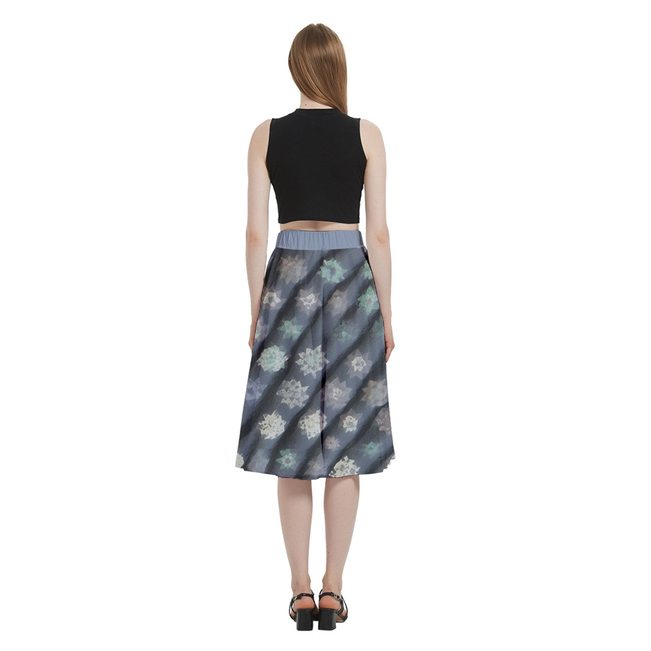 Fabric 525 A-Line Midi Skirt with Pocket