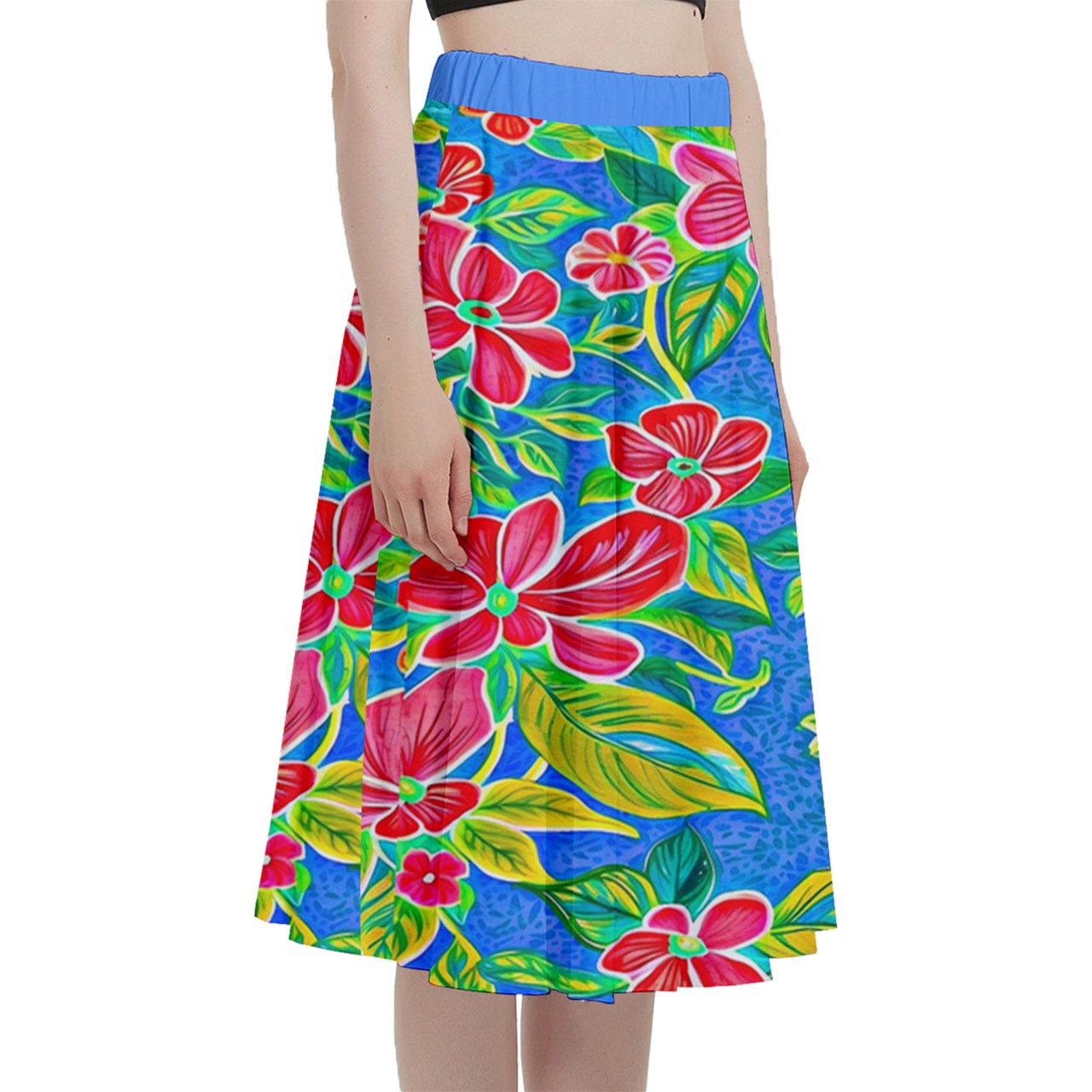 Fabric 536 A-Line Midi Skirt with Pocket