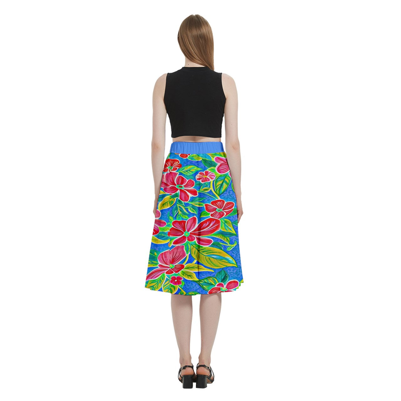 Fabric 536 A-Line Midi Skirt with Pocket