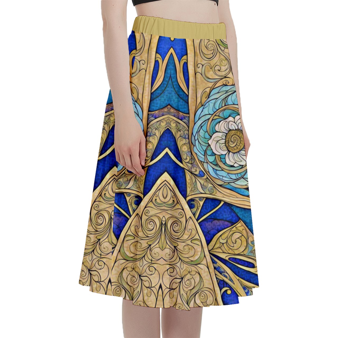 Fabric 542 A-Line Midi Skirt with Pocket