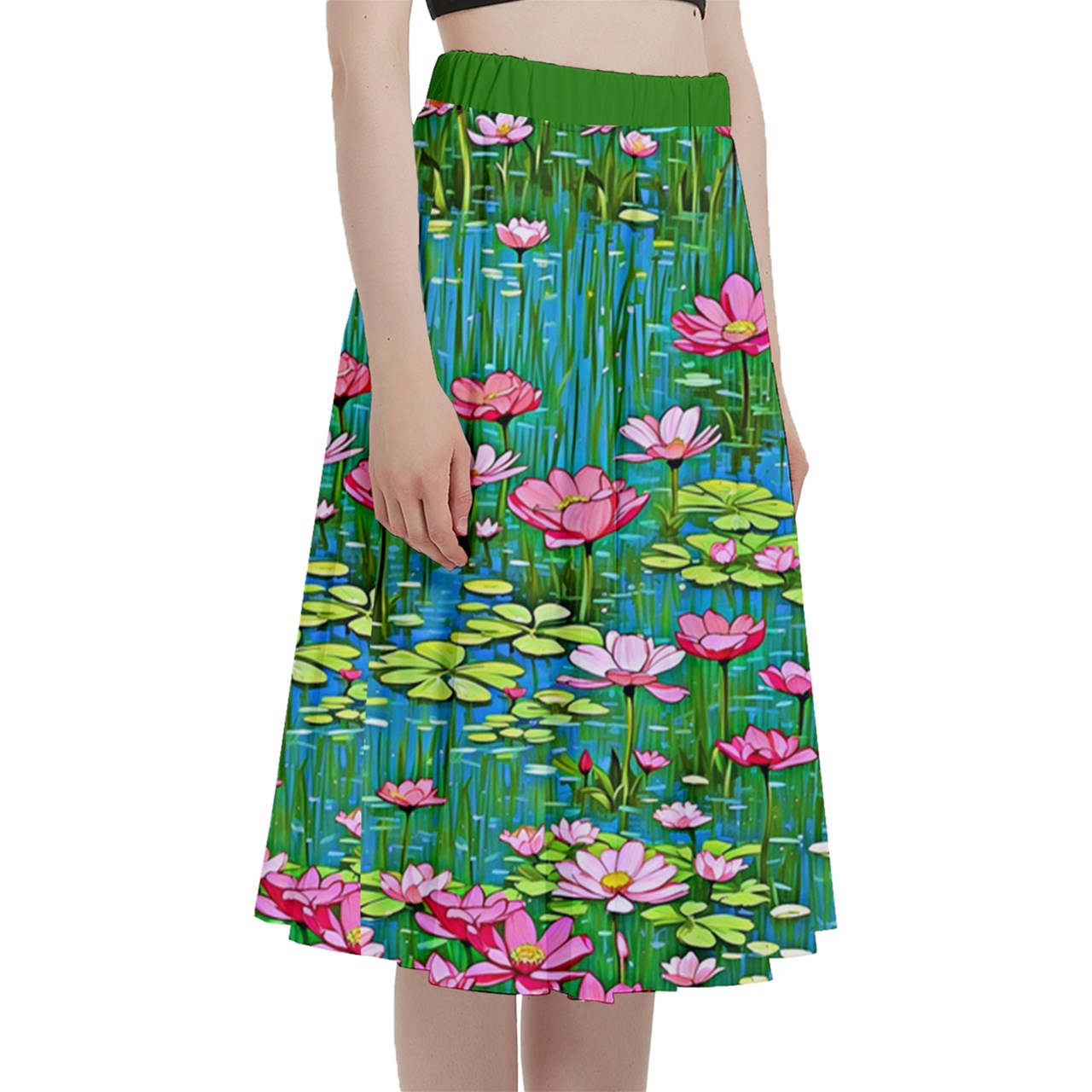 Fabric 552 A-Line Midi Skirt with Pocket
