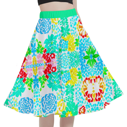 Fabric 563 A-Line Midi Skirt with Pocket