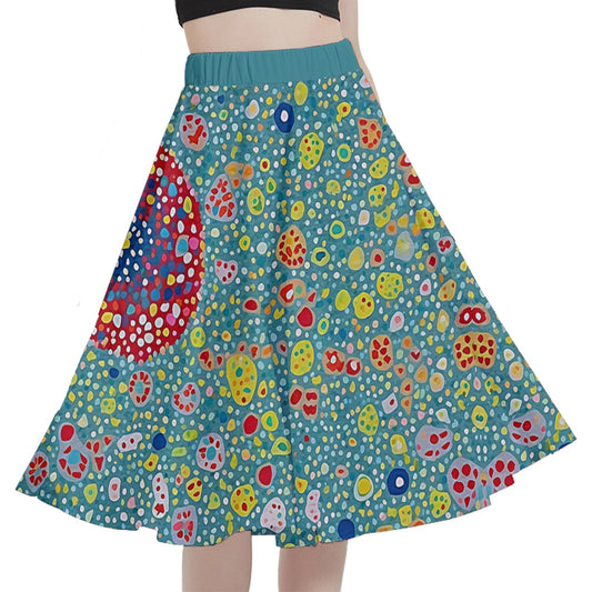 Fabric 575 A-Line Midi Skirt with Pocket