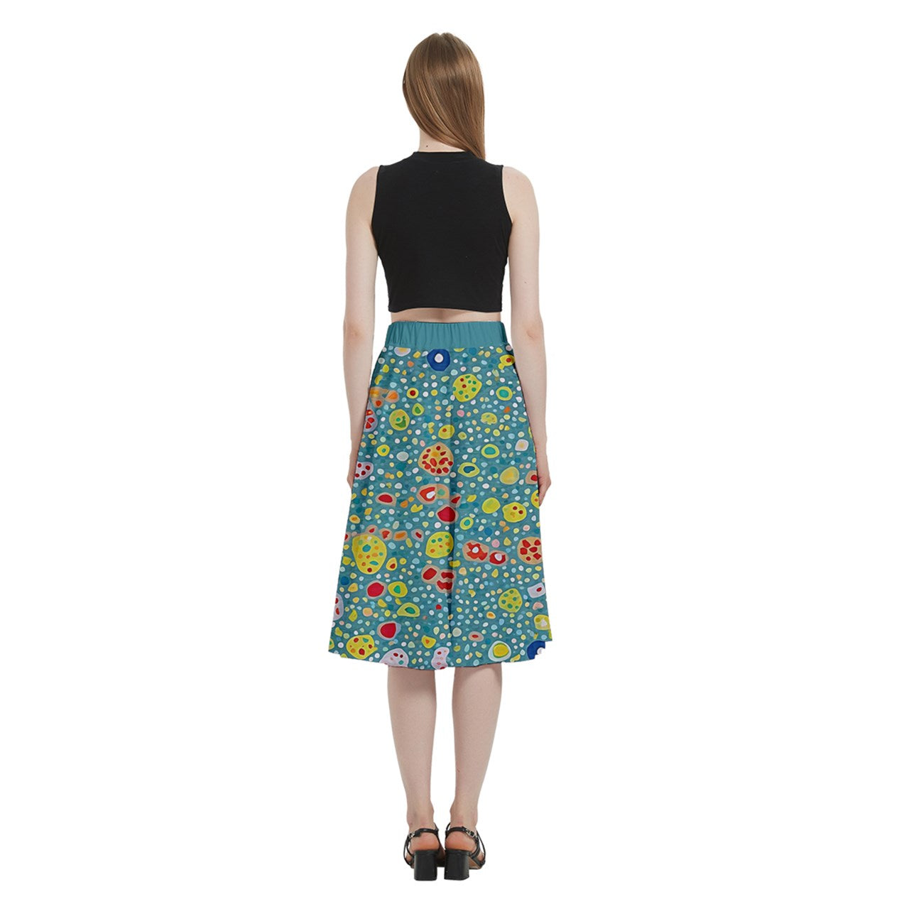 Fabric 575 A-Line Midi Skirt with Pocket