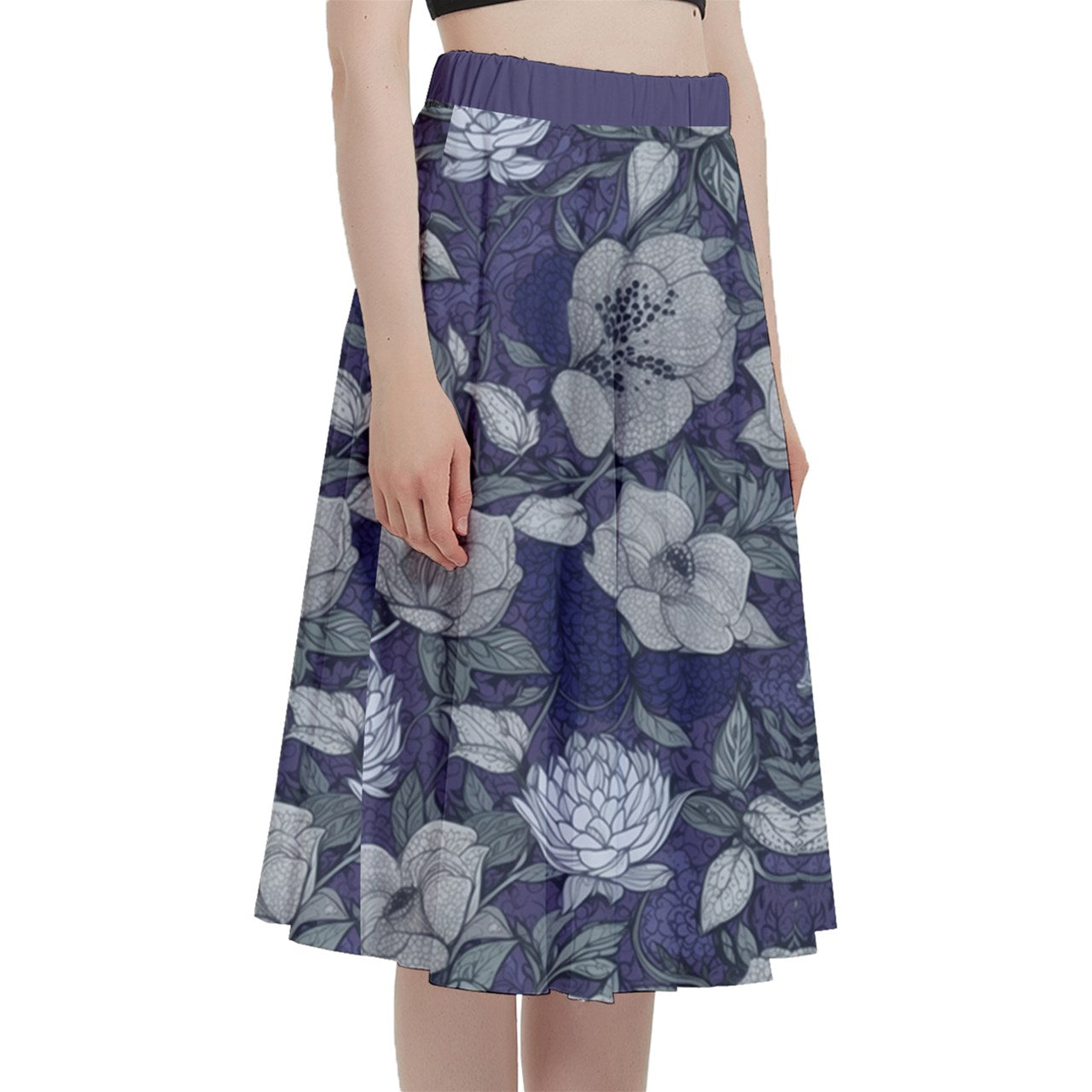 Style 144 A-Line Midi Skirt with Pocket