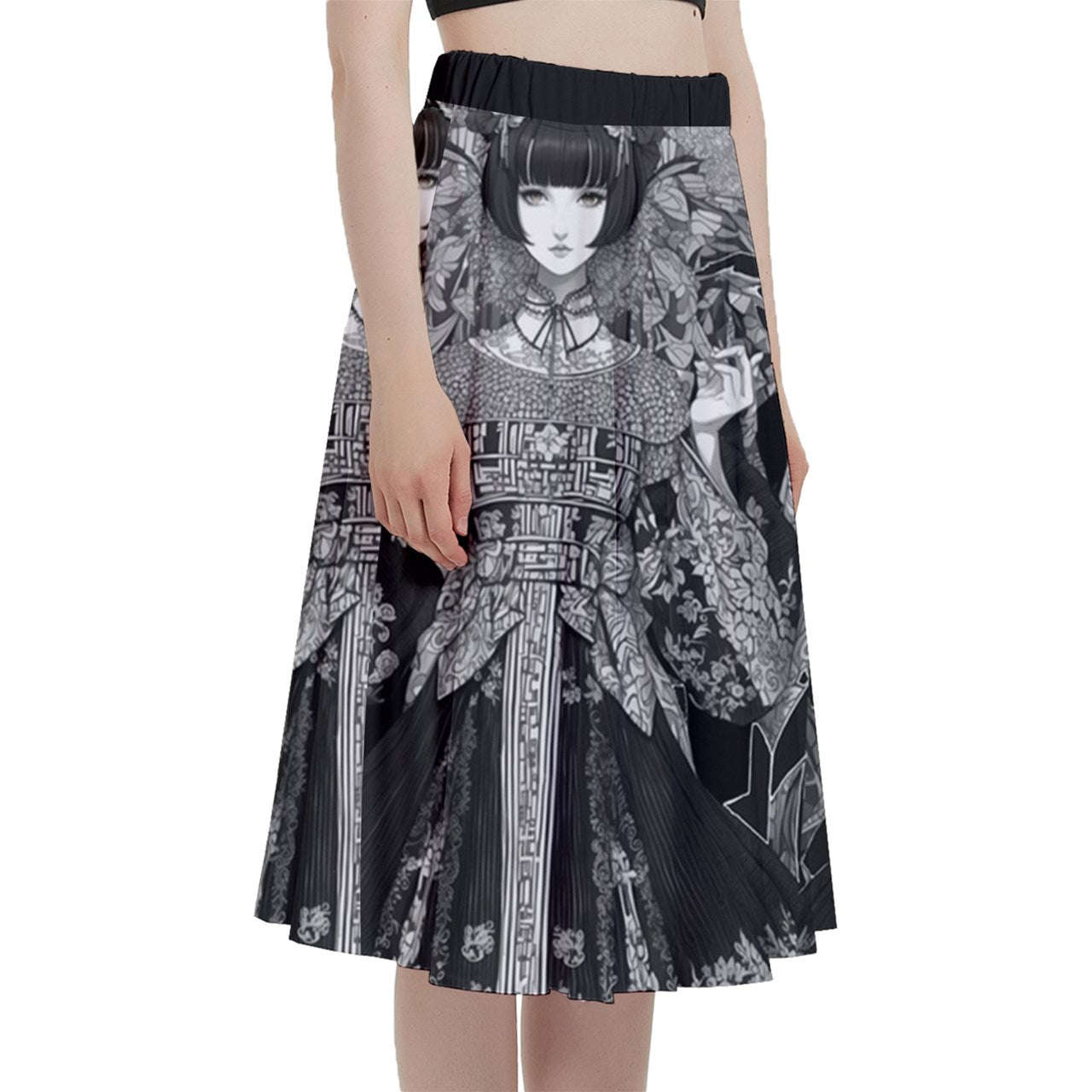 Style 149-2 A-Line Midi Skirt with Pocket