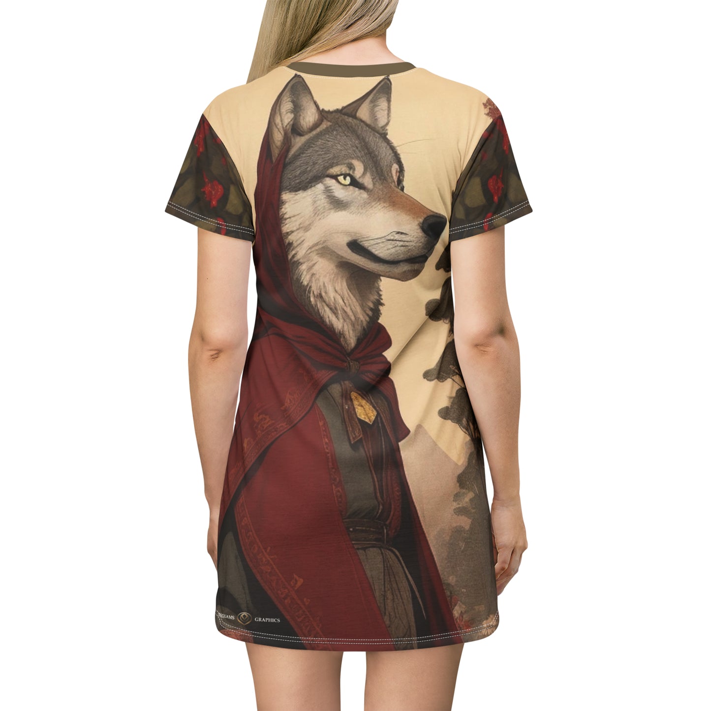 Little Red -- T-Shirt Dress (AOP)