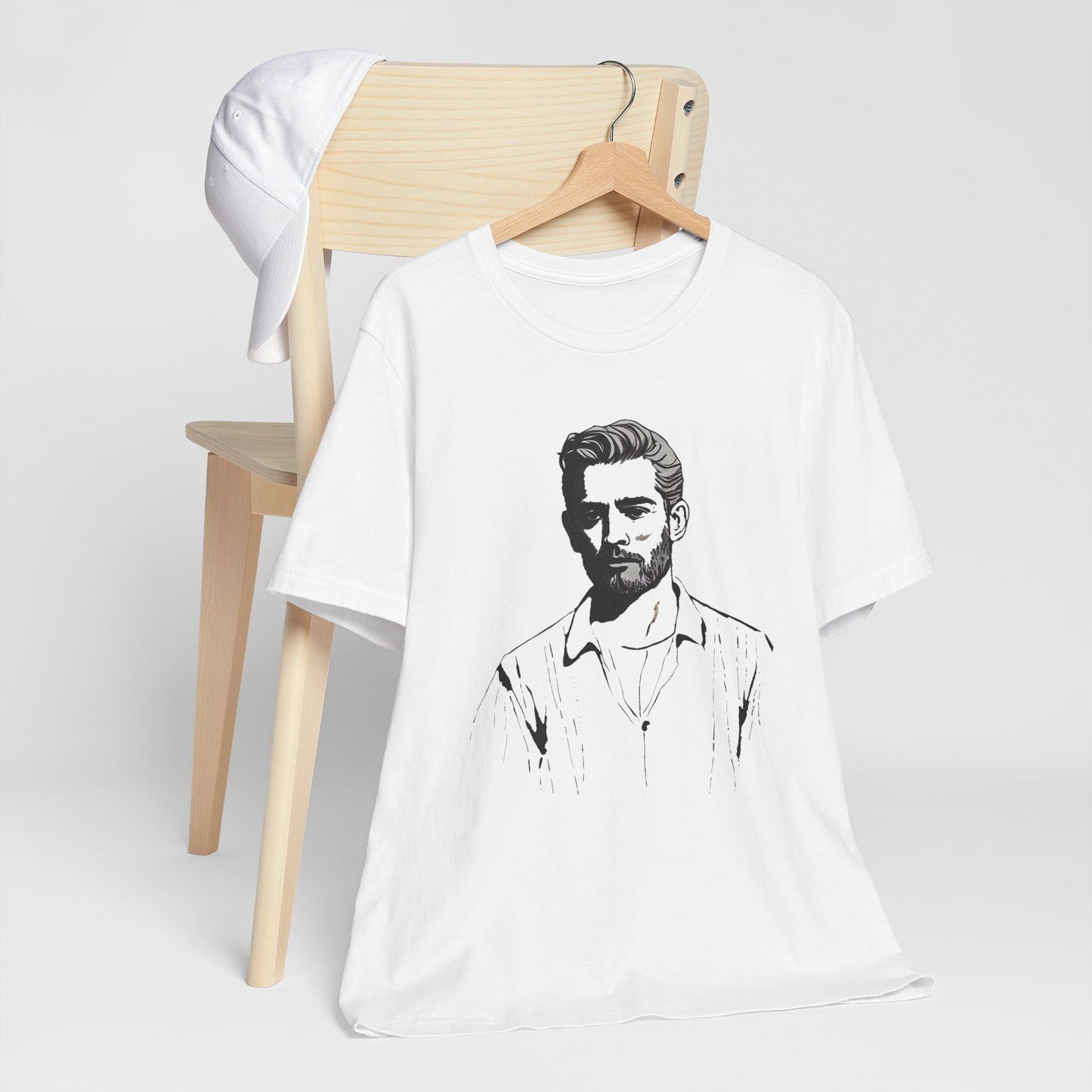 Sketch of Eric Unisex Jersey Short Sleeve Tee