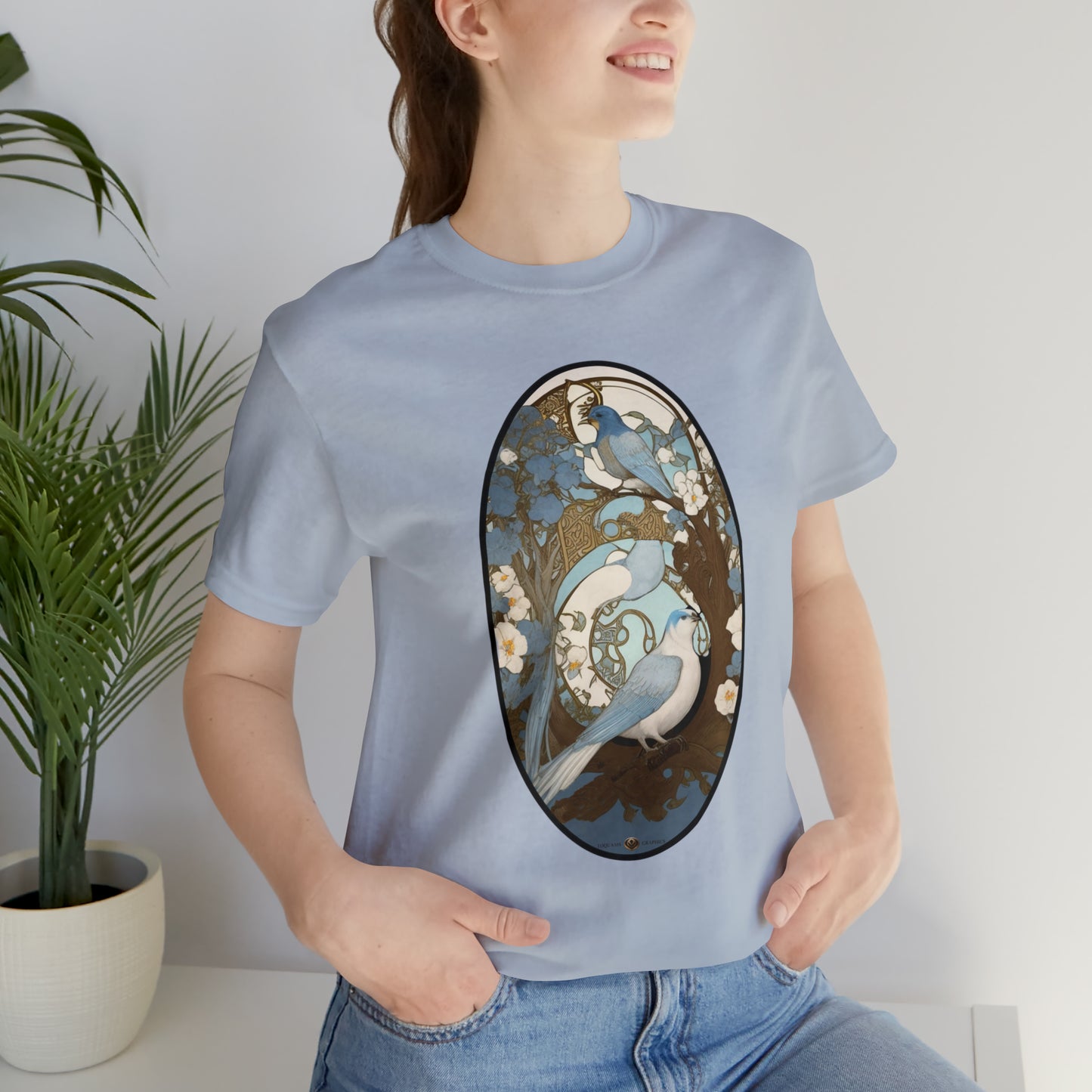 Two Birds -- Unisex Jersey Short Sleeve Tee