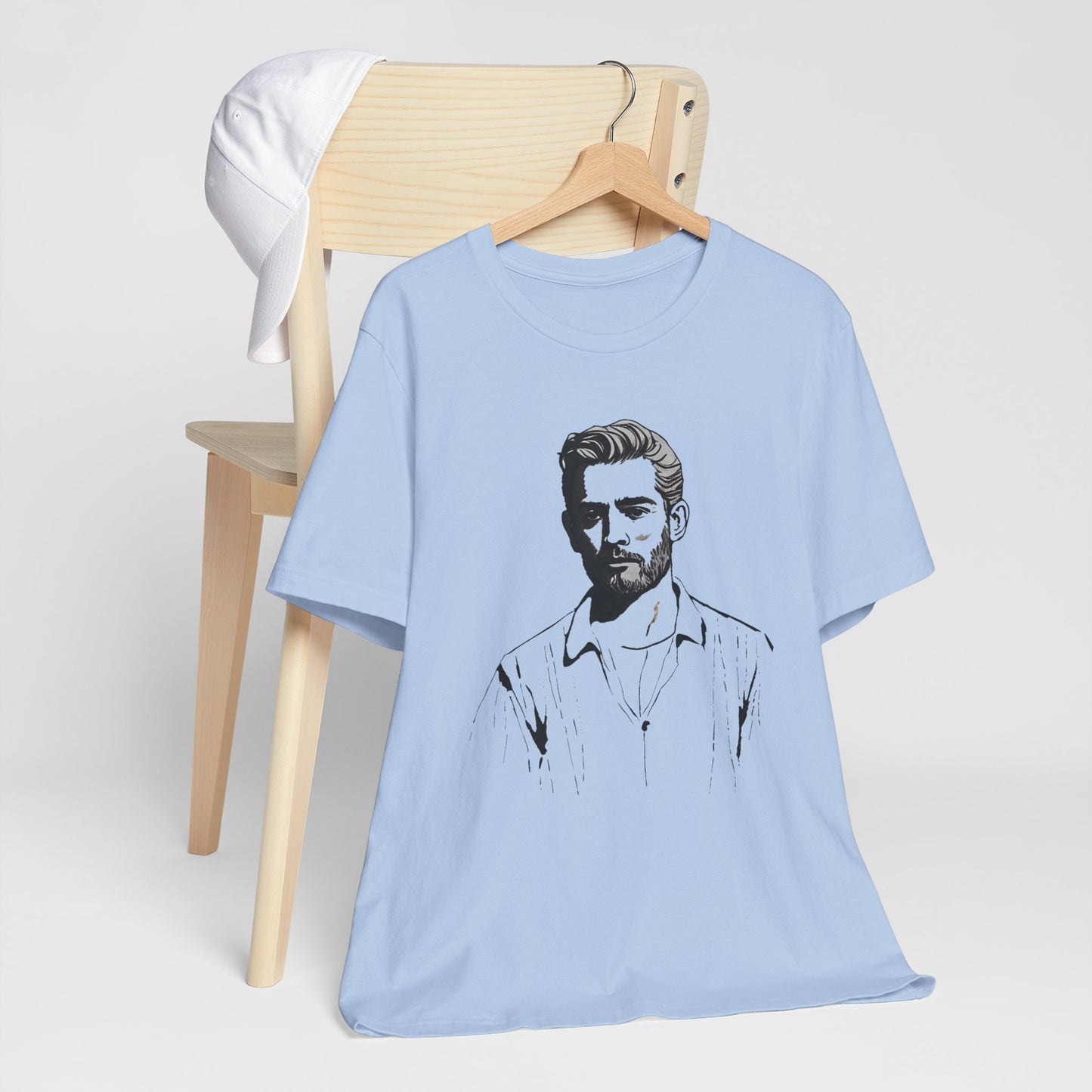 Sketch of Eric Unisex Jersey Short Sleeve Tee