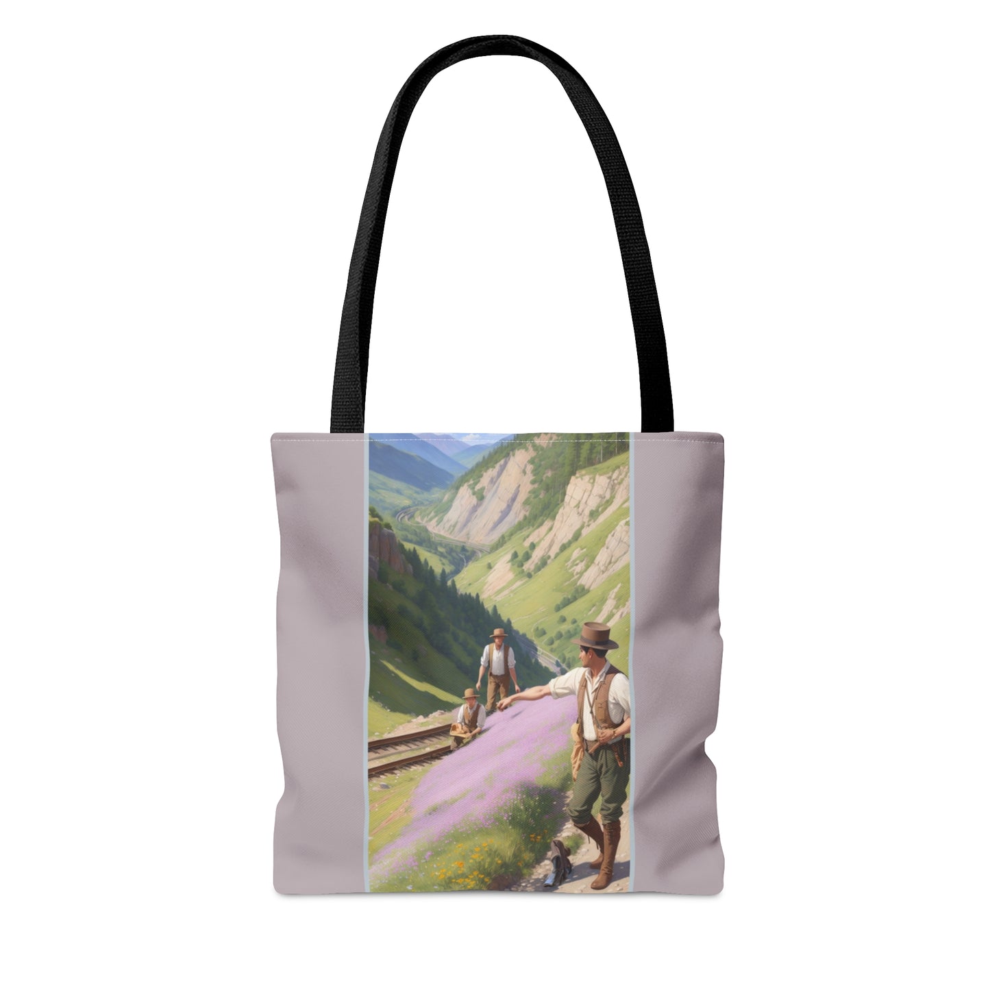 Mountain Train Tote Bag (AOP)