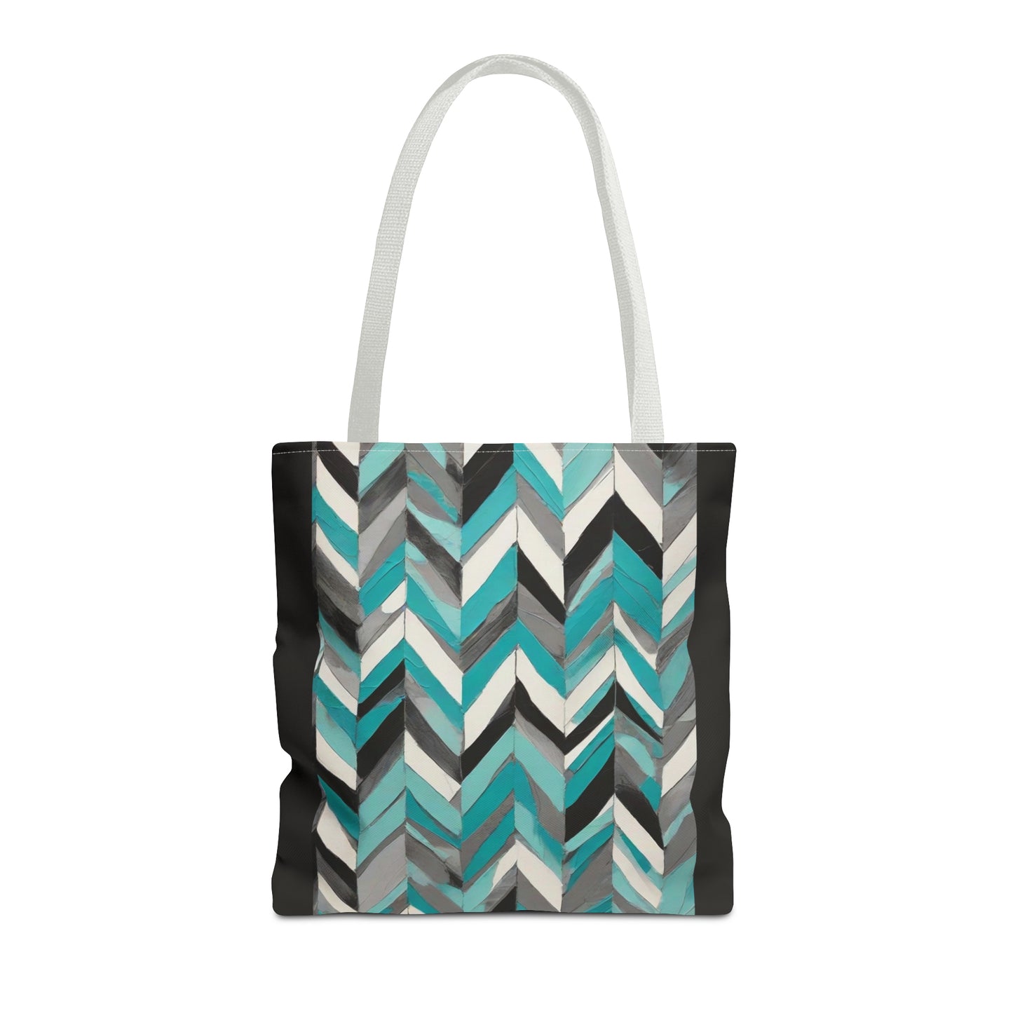 Chevron & Block Tote Bag (AOP)
