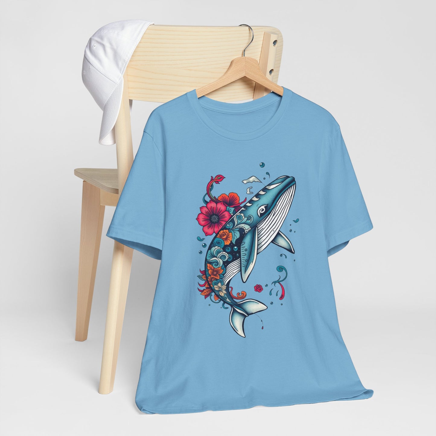 Whale Tee Shirt - Friendly Ocean Animal Design