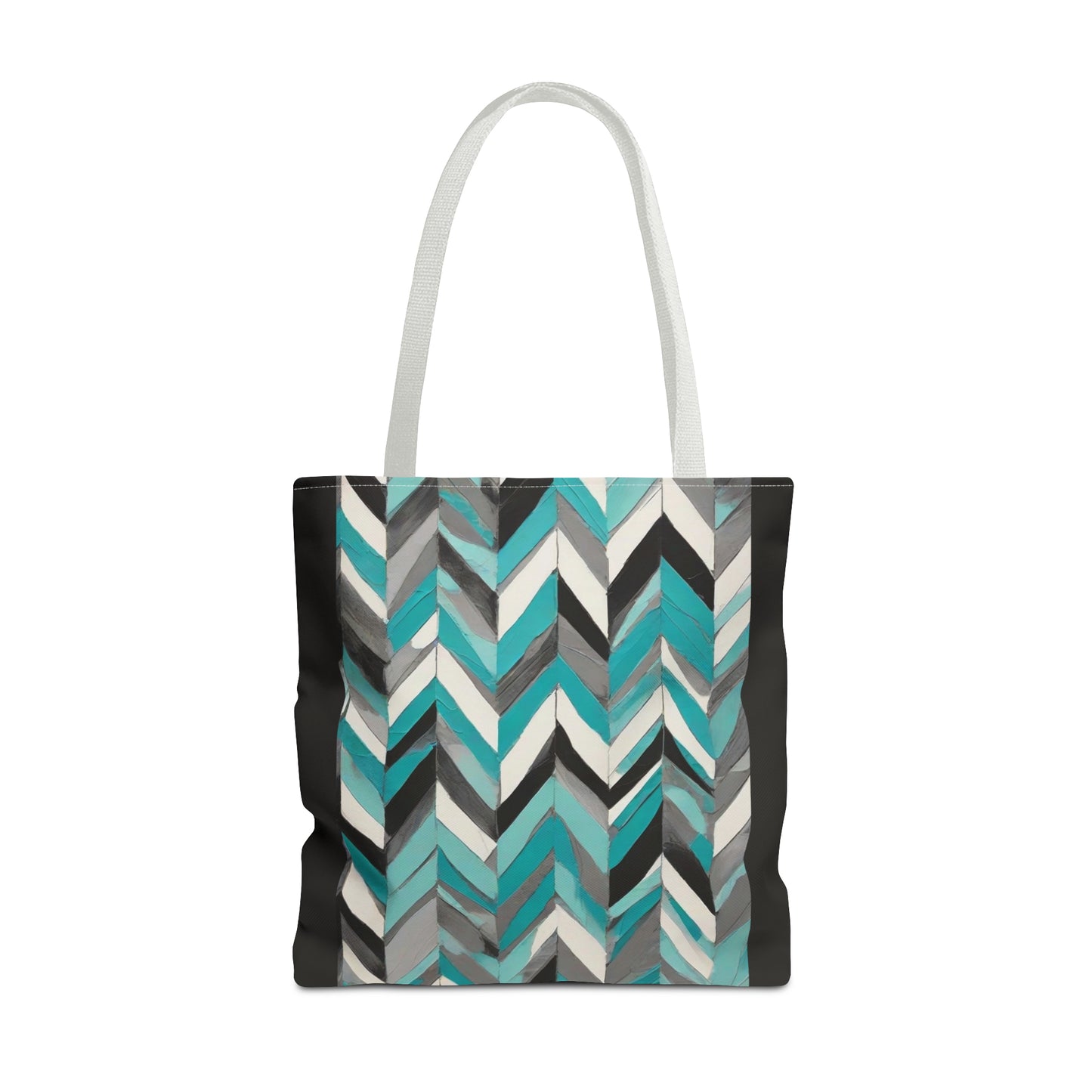 Chevron & Block Tote Bag (AOP)