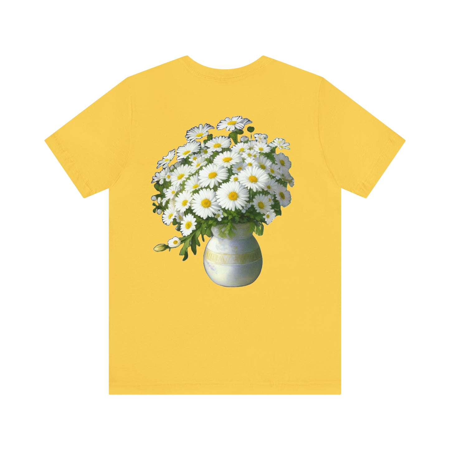 Daisies (back) -- Unisex Jersey Short Sleeve Tee