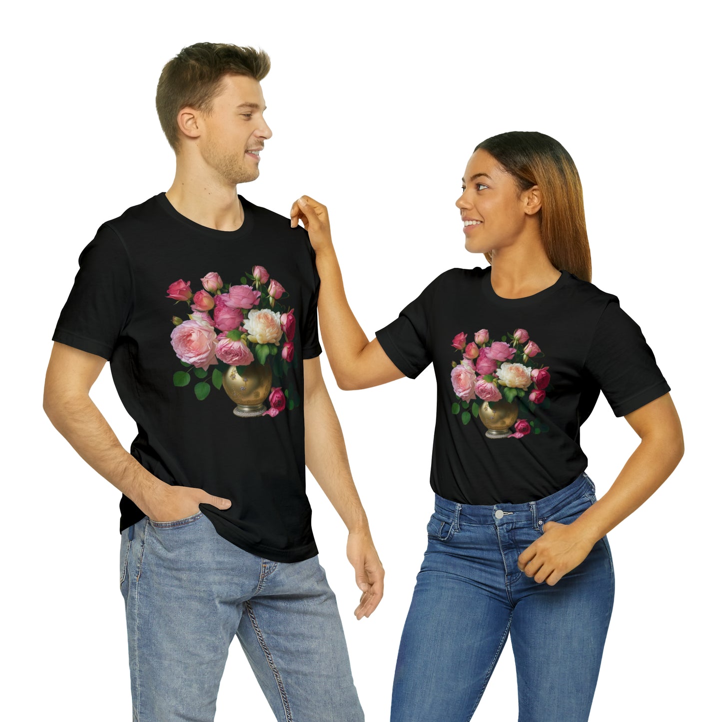 American Beauty Roses -- Unisex Jersey Short Sleeve Tee