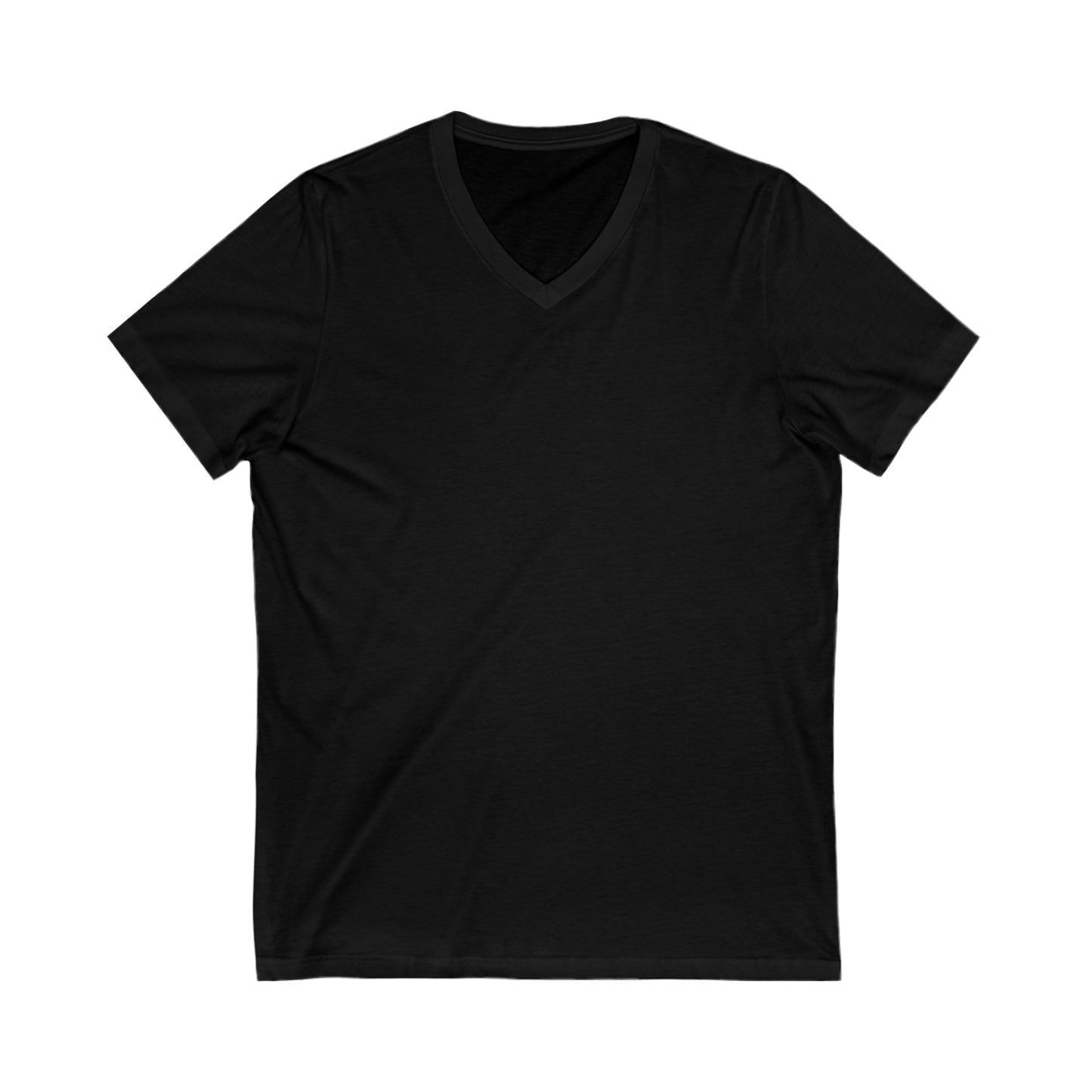 Pancies V-Neck (back) -- Unisex Jersey Short Sleeve V-Neck Tee