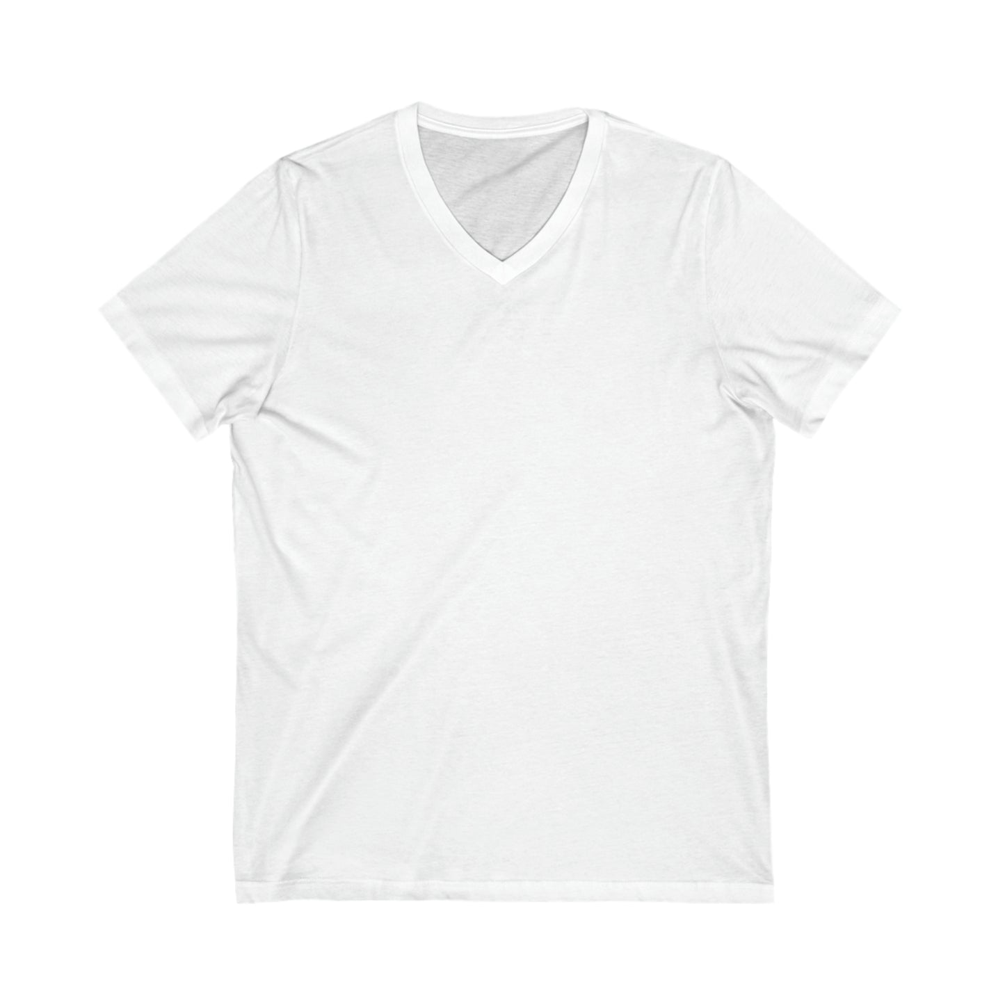 Pancies V-Neck (back) -- Unisex Jersey Short Sleeve V-Neck Tee