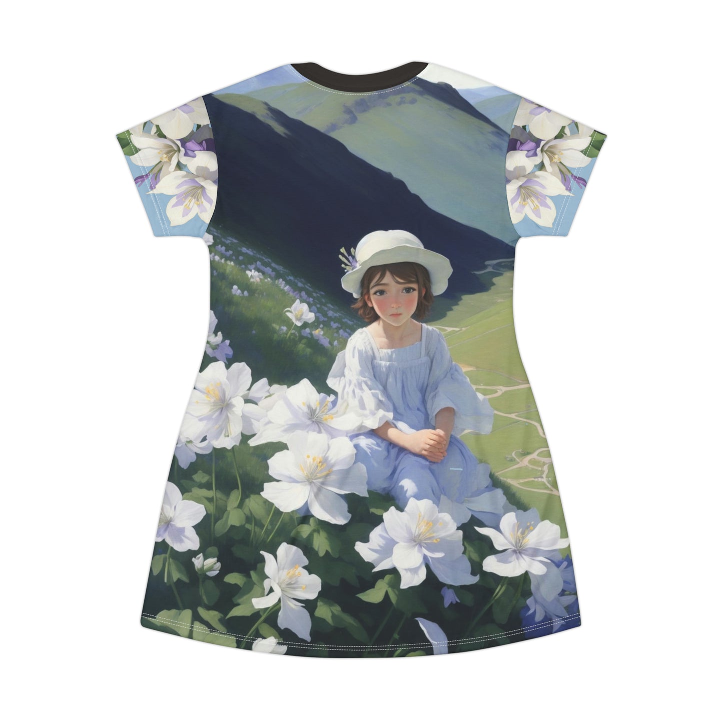 Columbine -- T-Shirt Dress (AOP)