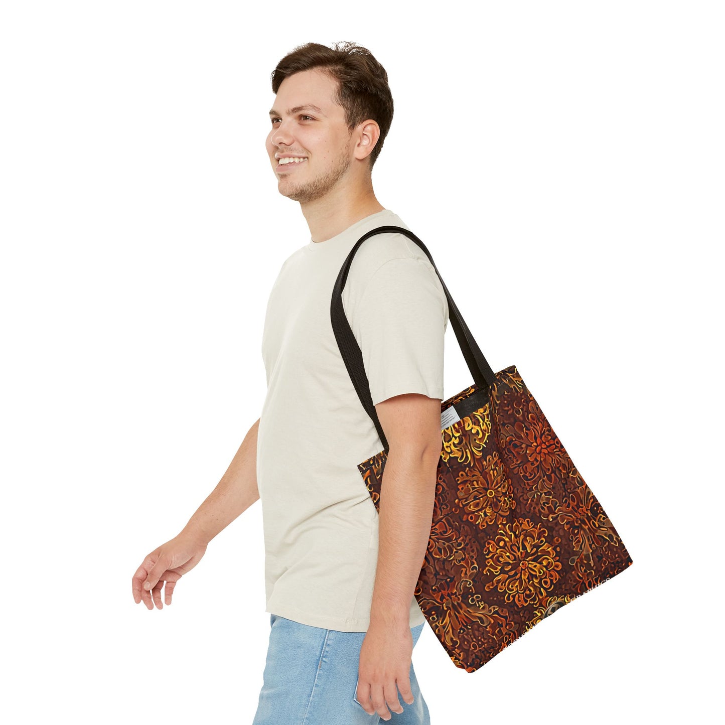 Château - Boho Floral Pattern Tote Bag - Stylish & Functional for Everyday Use