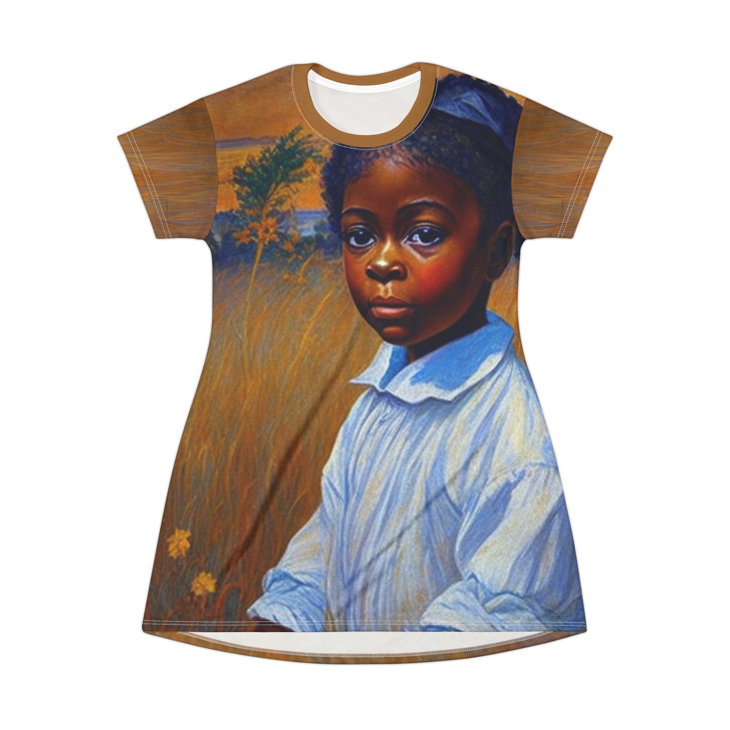 Grasslands Girl -- T-Shirt Dress (AOP)