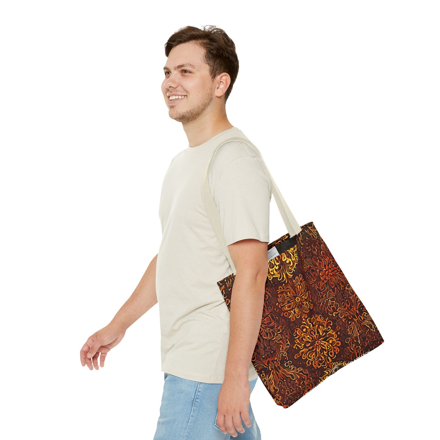 Château - Boho Floral Pattern Tote Bag - Stylish & Functional for Everyday Use
