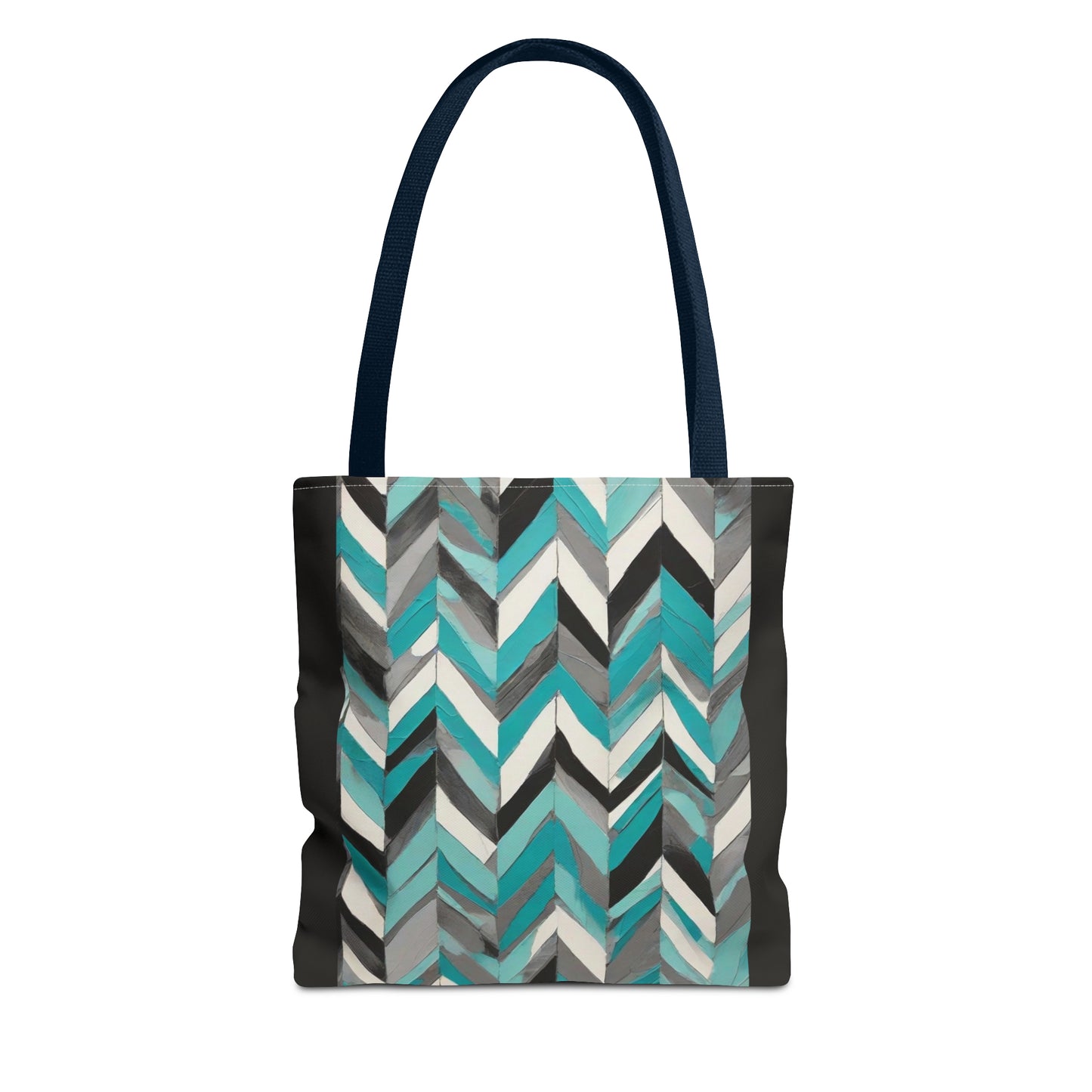 Chevron & Block Tote Bag (AOP)