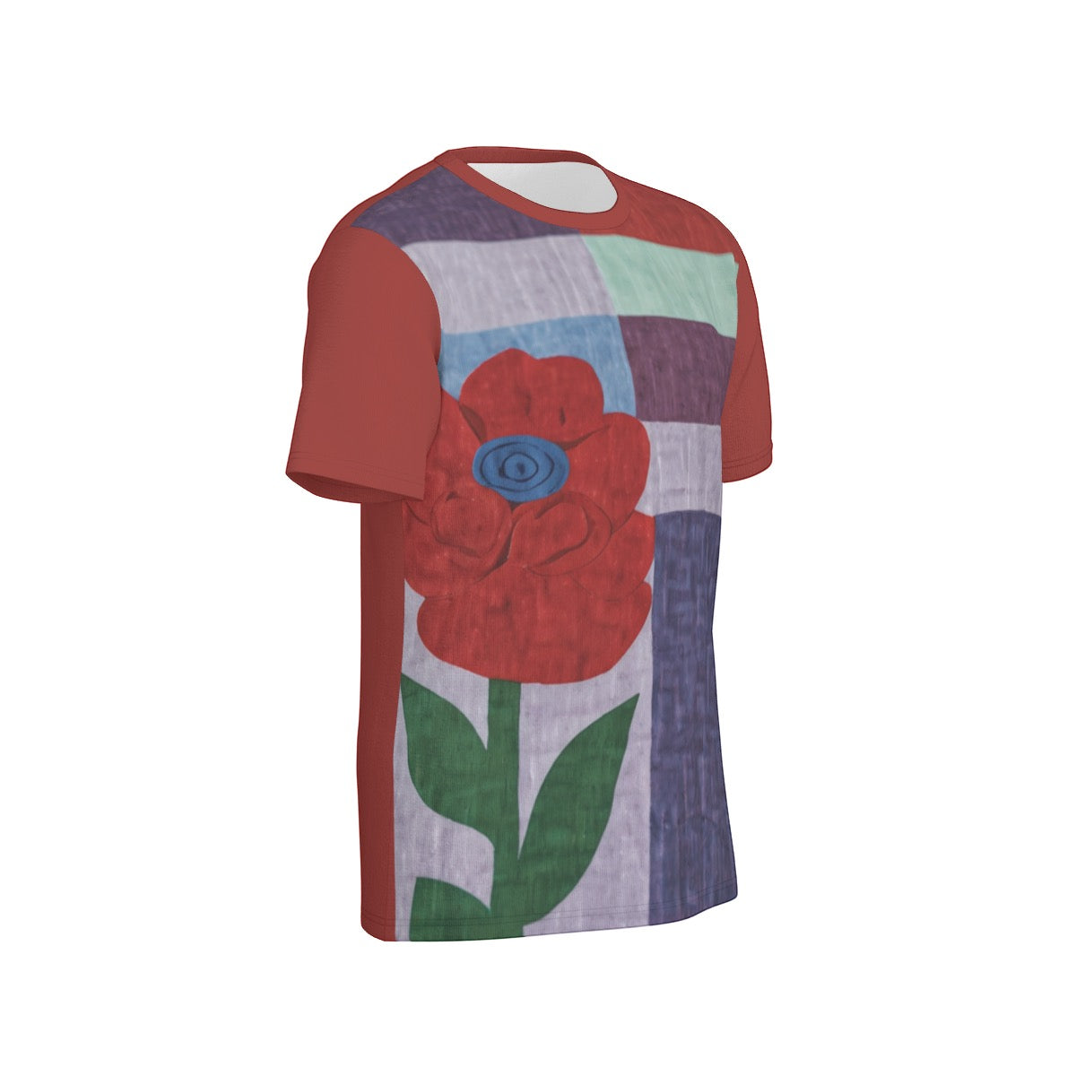Red Flower -- Men's O-Neck T-Shirt | 190GSM Cotton