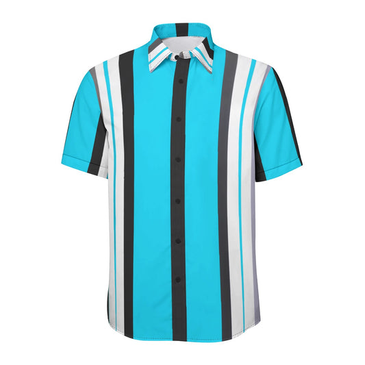 Striped -- Unisex Collared Shirt