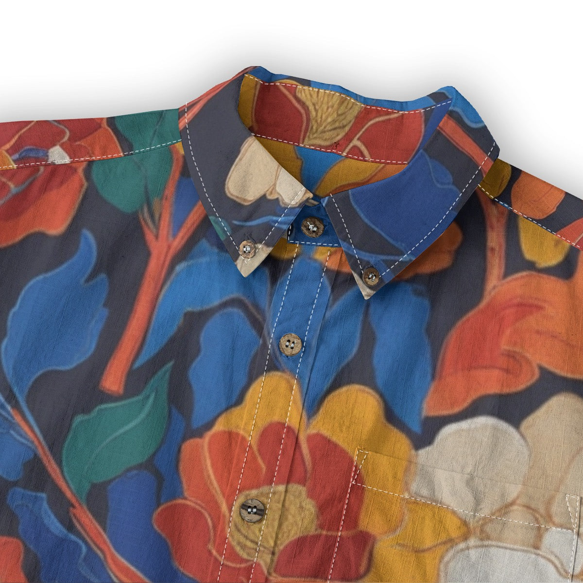 Florale -- Men's 100% Cotton LS Shirt
