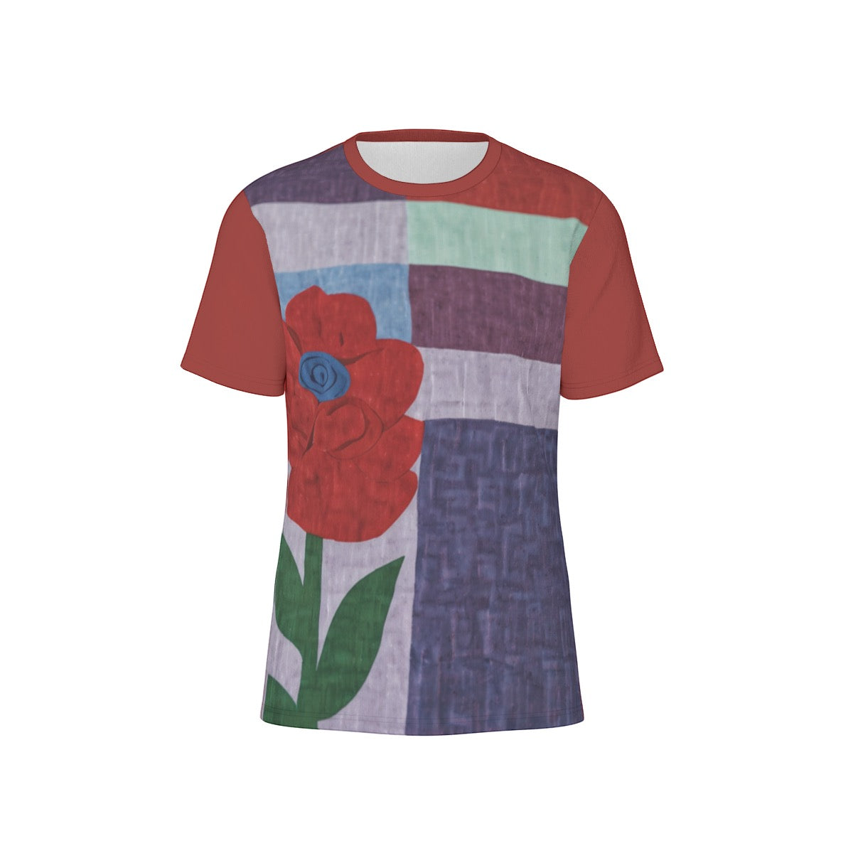 Red Flower -- Men's O-Neck T-Shirt | 190GSM Cotton