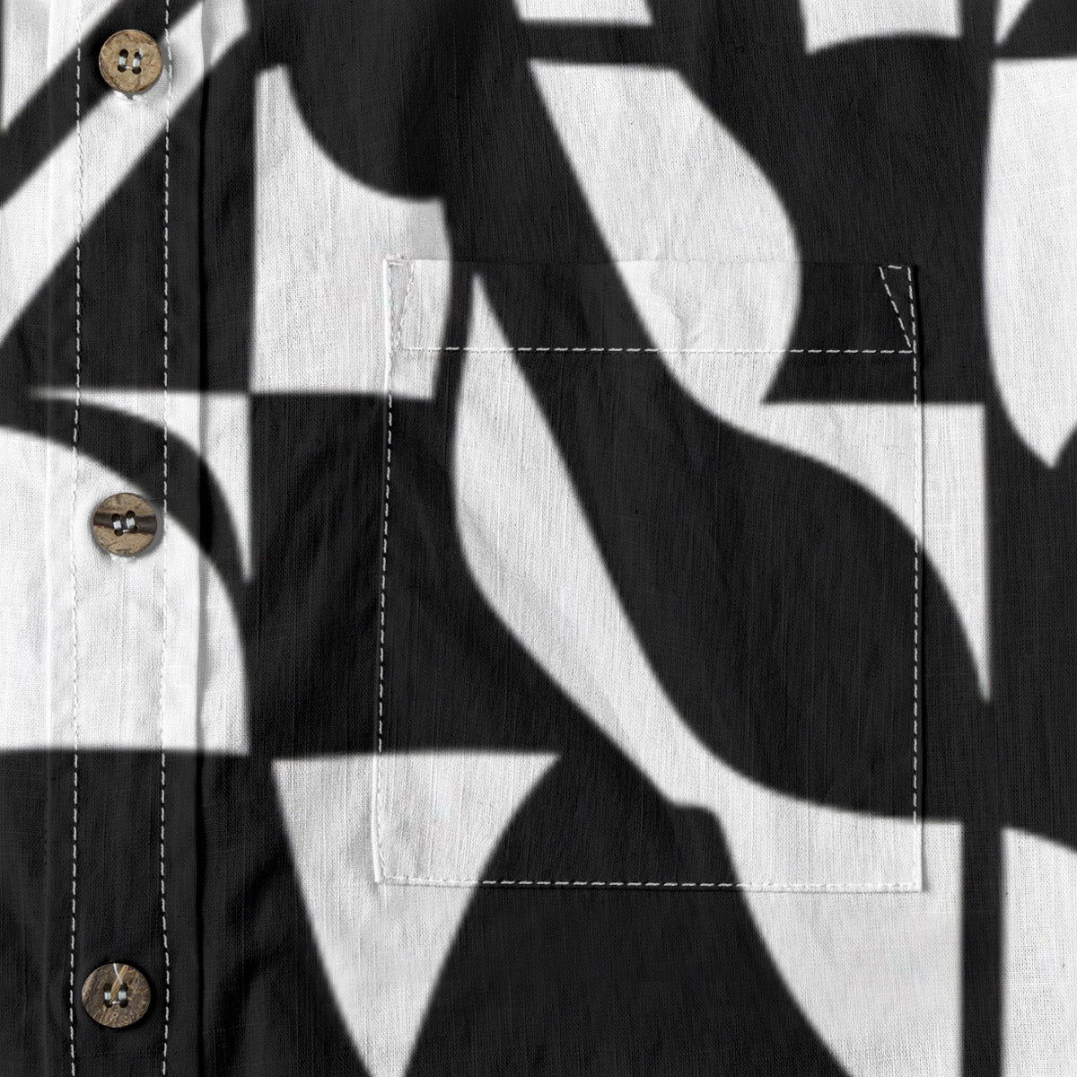 B and W -- Men's 100% Cotton LS Shirt