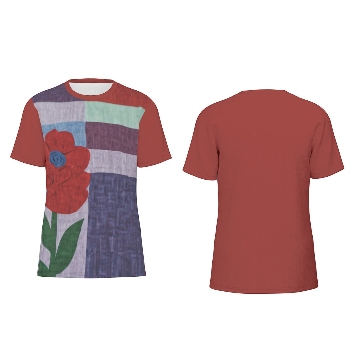 Red Flower -- Men's O-Neck T-Shirt | 190GSM Cotton