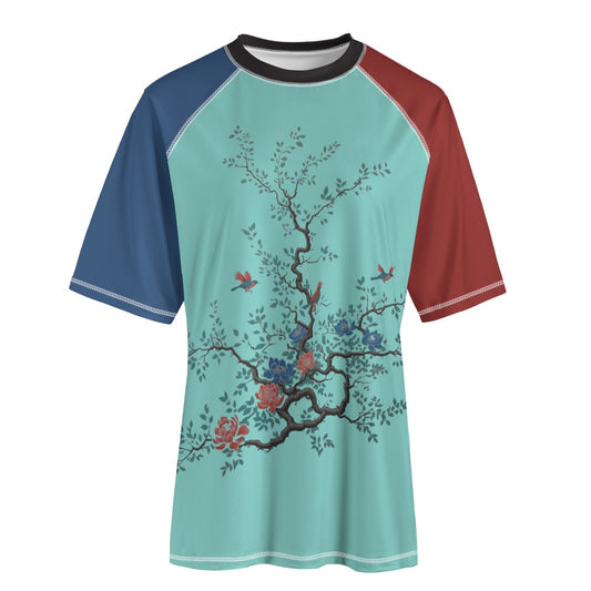 Bird Gate -- Unisex Yoga Sports Short Sleeve T-Shirt
