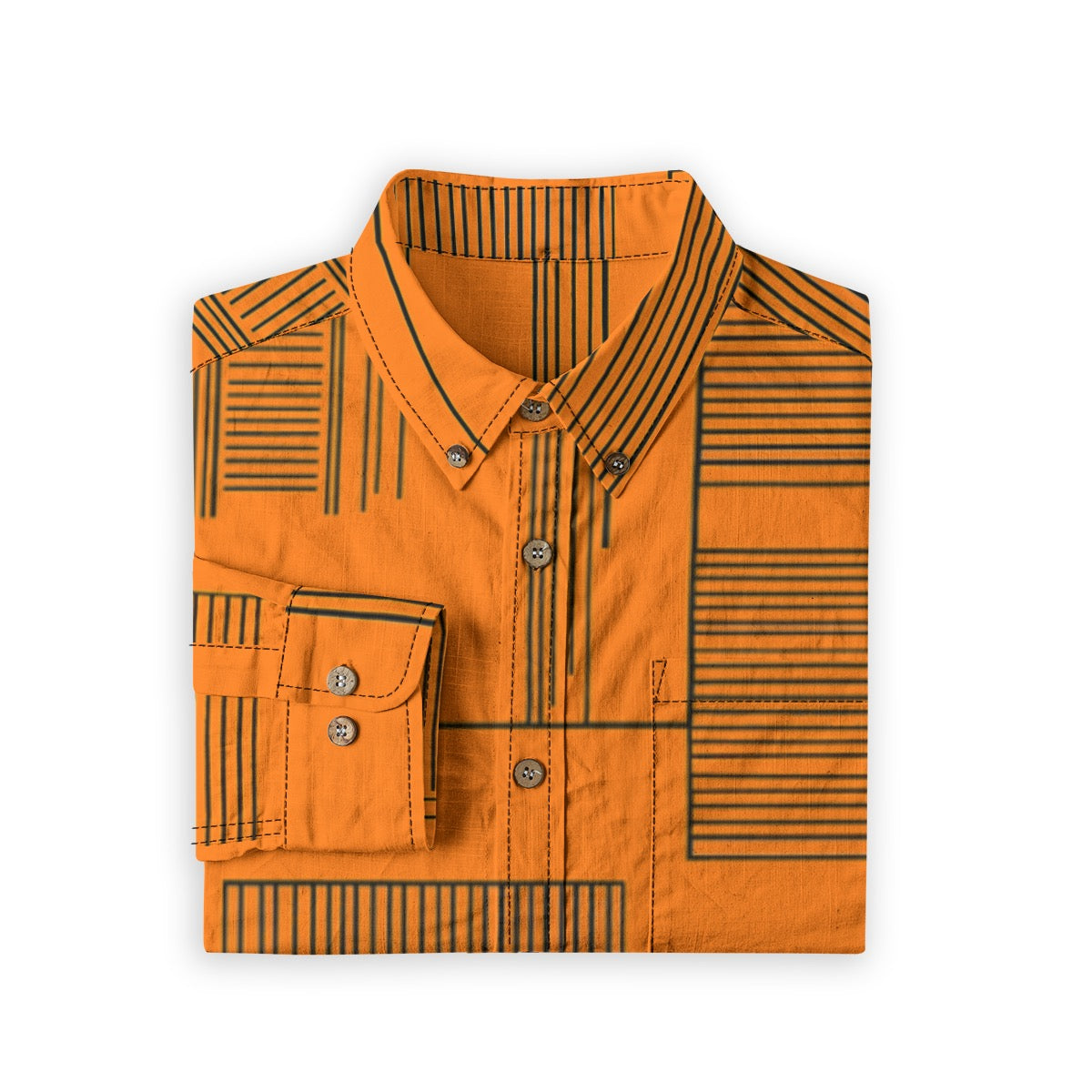 Lines -- Men's 100% Cotton LS Shirt